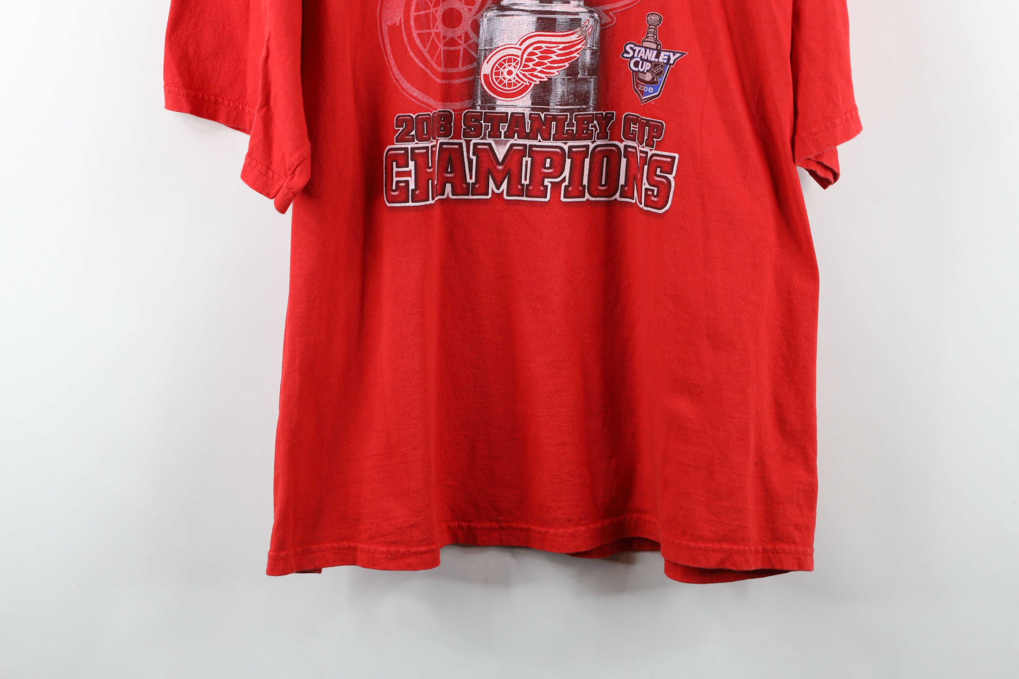 Vintage Vintage Stanley Cup Champs Detroit Red Wings Hockey T-Shirt Size US XXL / EU 58 / 5 - 3 Thumbnail