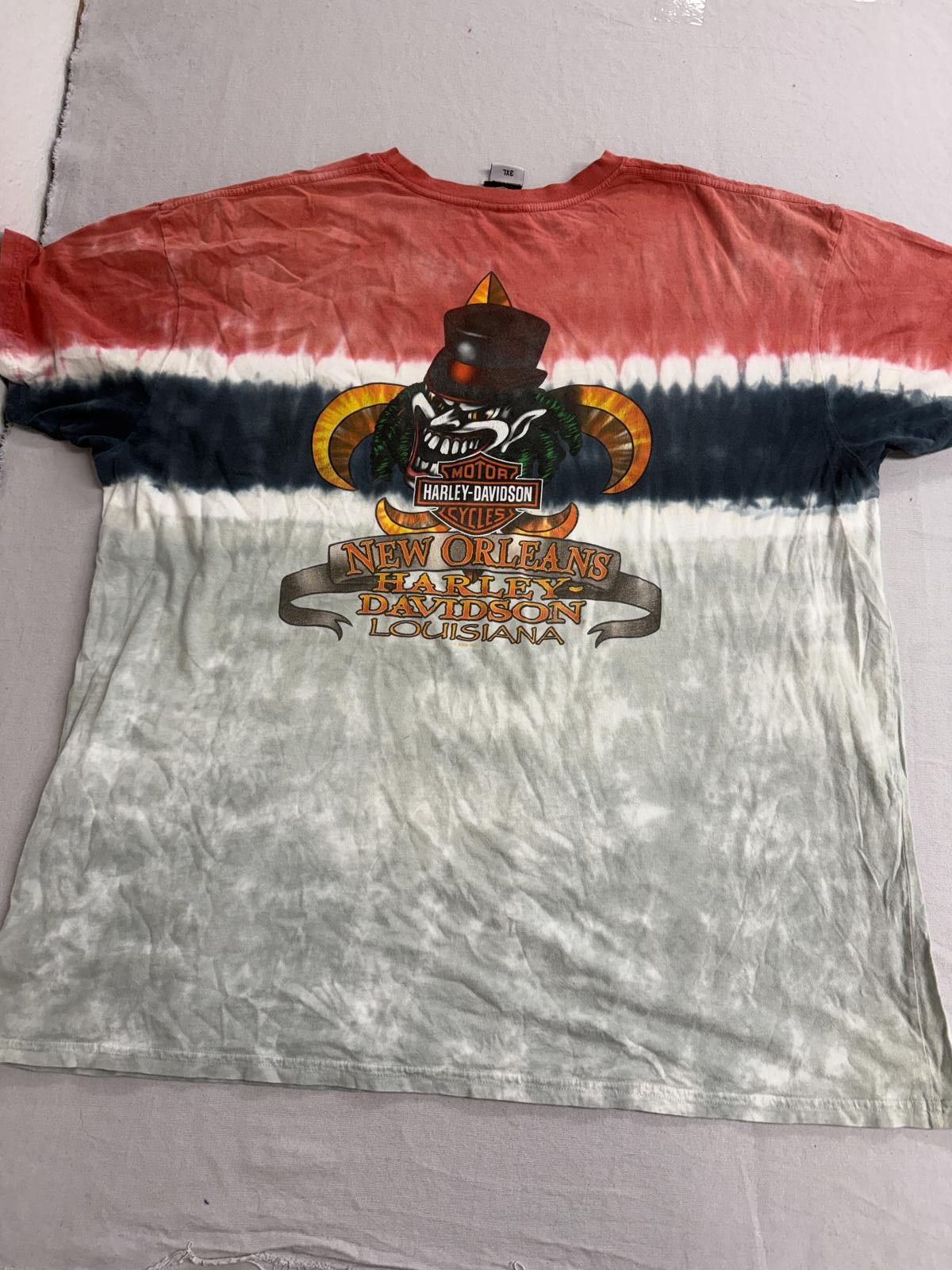 Harley Davidson Harley Davidson T-shirt New Orleans Voodoo Skull Jester 3XL Size US XXL / EU 58 / 5 - 1 Thumbnail