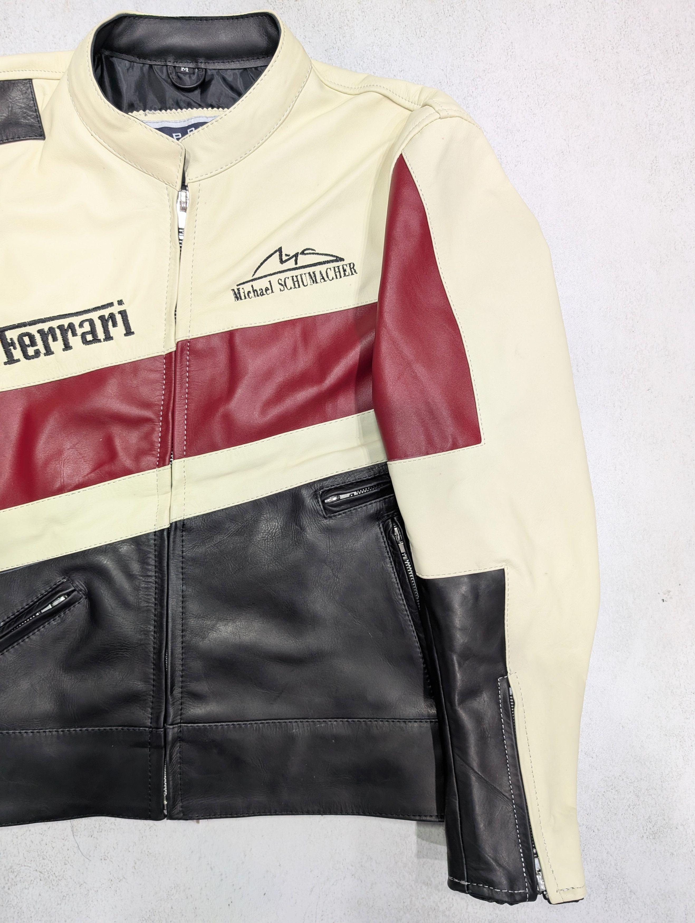 Ferrari 🔥 FERRARI 💥 LEATHER JACKET FORMULA 1 STREETWEAR Size US M / EU 48-50 / 2 - 3 Thumbnail