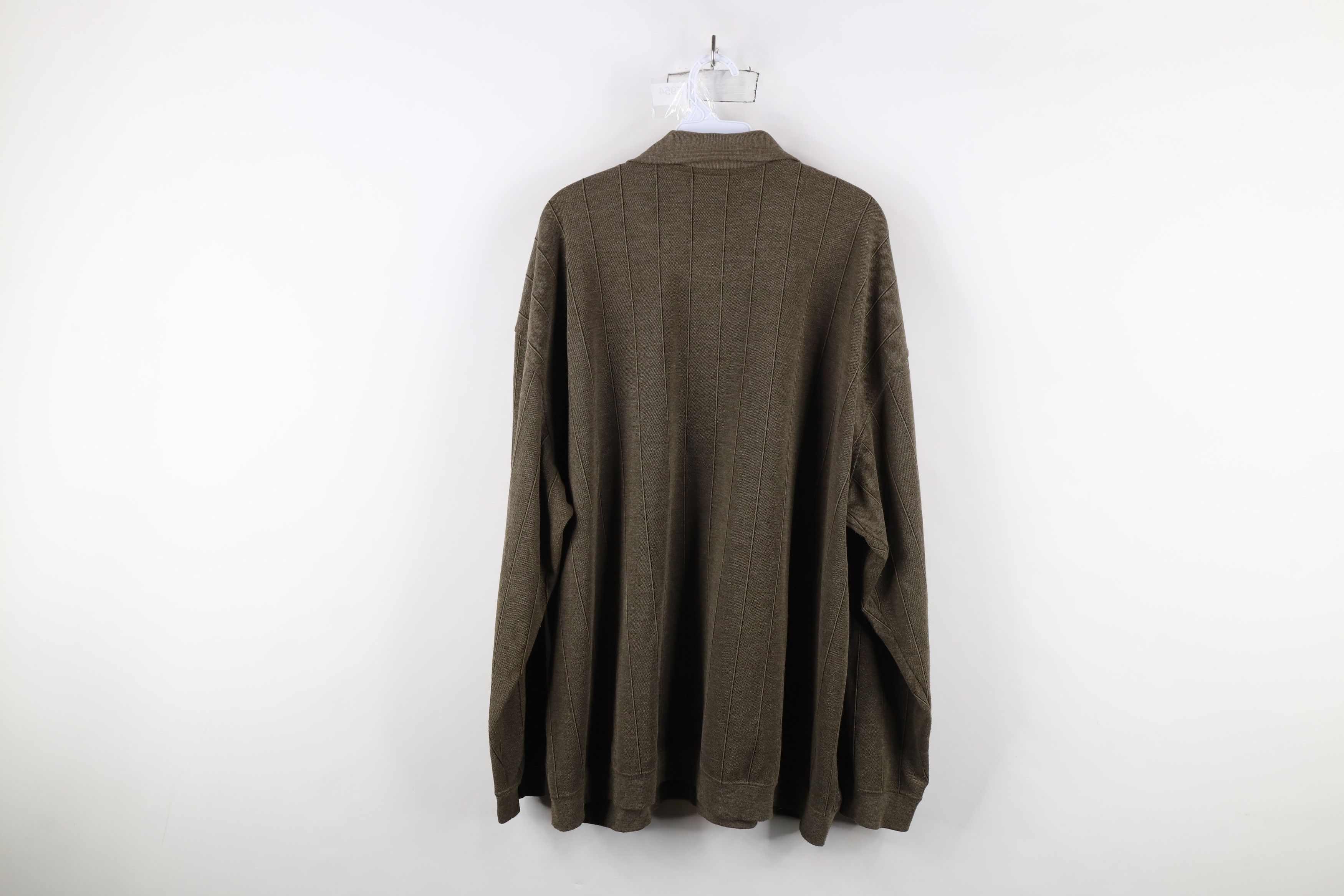 Vintage Vintage 90s Streetwear Knit Pullover Long Sleeve Polo Shirt Size US XXL / EU 58 / 5 - 9 Thumbnail