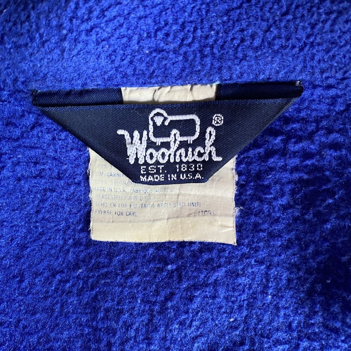 Designer × Woolrich Woolen Mills Woolrich Blue Fleece Jacket with Red Trim Size US L / EU 52-54 / 3 - 15 Thumbnail