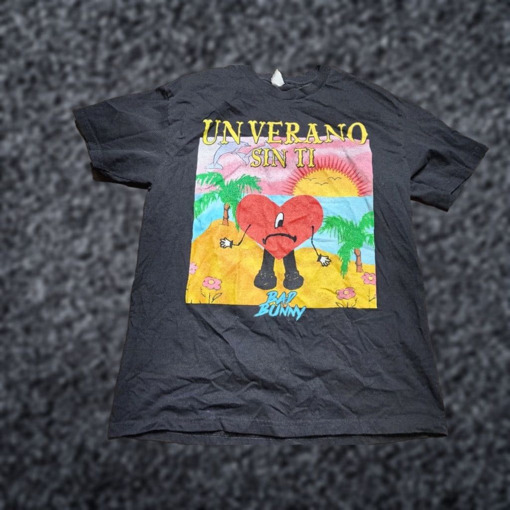 Fruit Of The Loom Bad Bunny Music T-Shirt Mens M Black Short Sleeve Crew Neck Cotton Conejo Malo Size US M / EU 48-50 / 2 - 1 Thumbnail