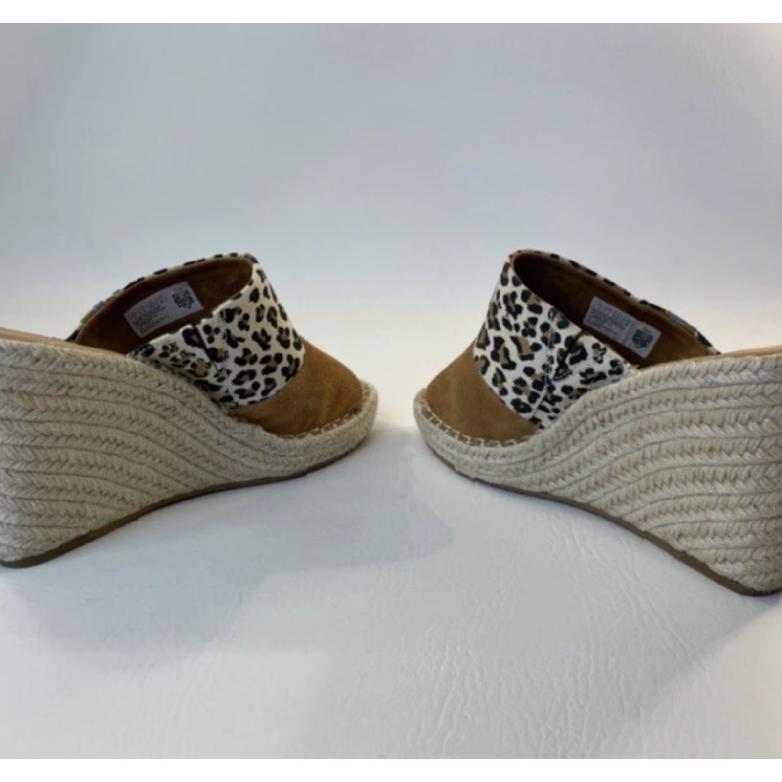 Toms TOMS Monica Espadrille Wedge Sandals Womens Size 8 Brown Casual Slip On High Heel Size US 8 / IT 38 - 4 Thumbnail