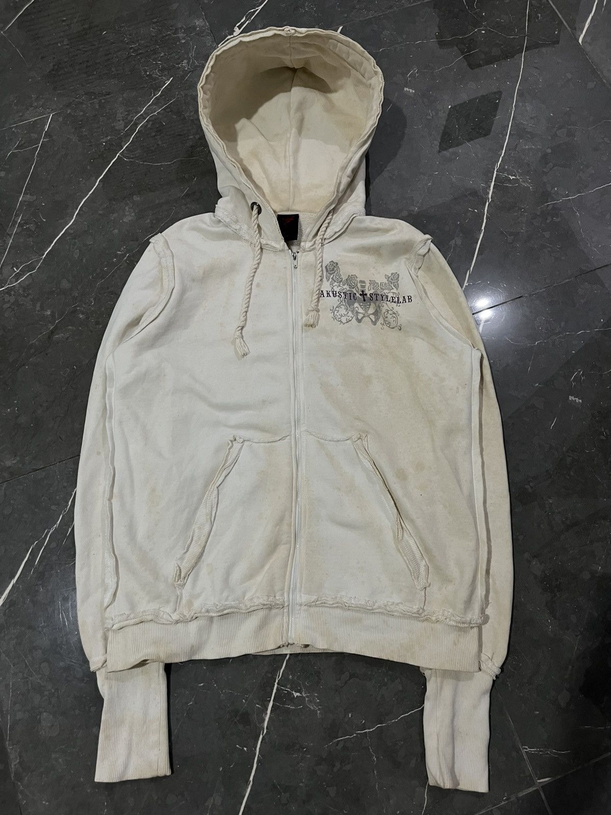 Nine Lives NINE LIVES DESTROYED ZIP HOODIE Size US L / EU 52-54 / 3 - 1 Thumbnail