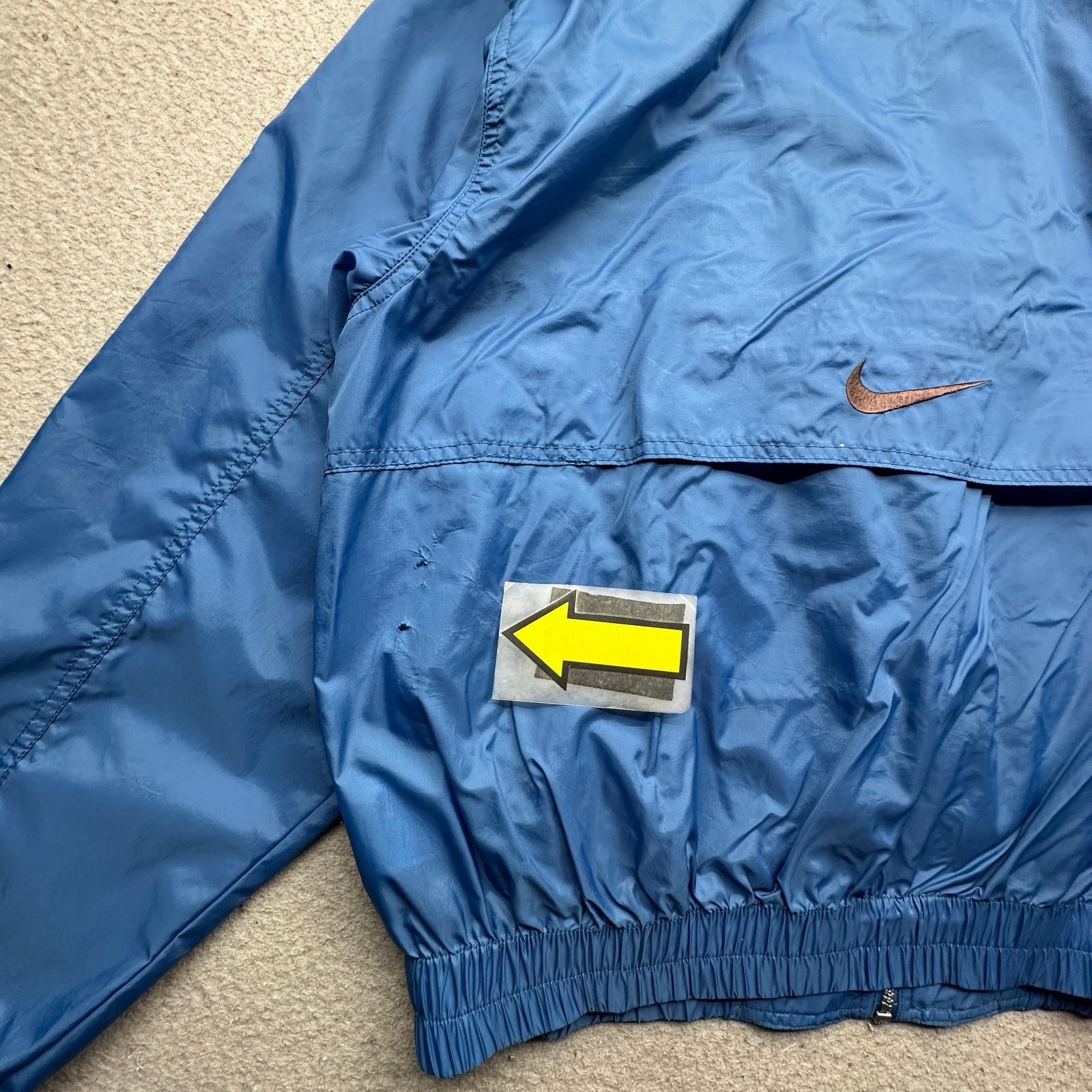 Nike VTG 90s Nike Windbreaker Jacket Mens Medium Blue Swoosh Size US M / EU 48-50 / 2 - 9 Thumbnail