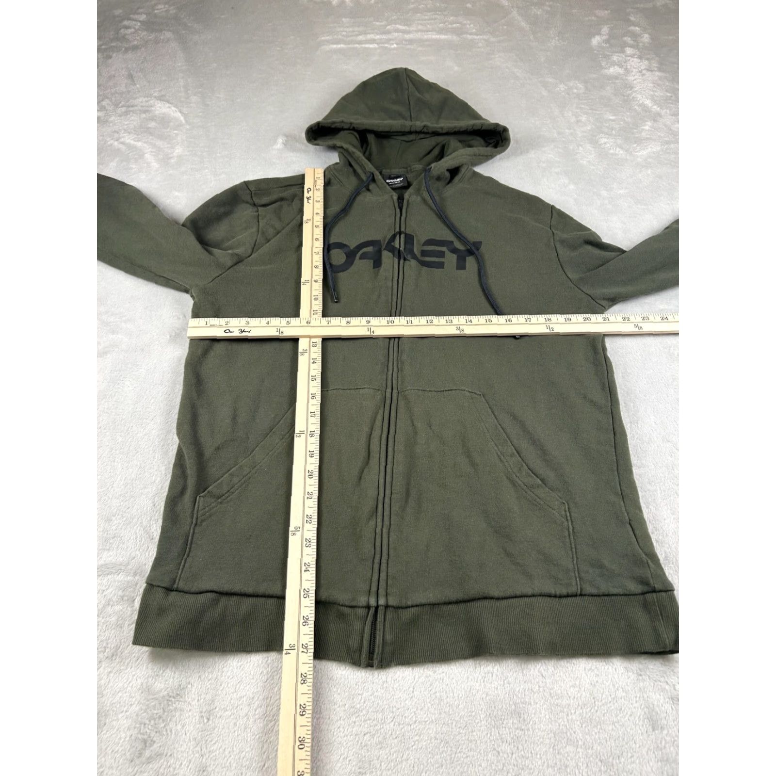Oakley Oakley Hoodie Mens L Olive Green Full Zip Sweatshirt Logo Regular Fit Size US L / EU 52-54 / 3 - 4 Thumbnail