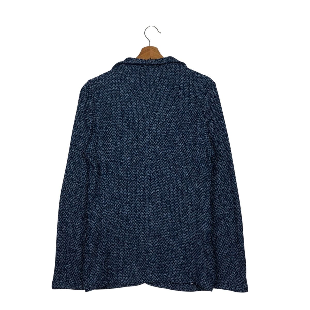 Japanese Brand Men’s Bigi Japan Knit Jacket – Textured Navy Size US M / EU 48-50 / 2 - 9 Thumbnail