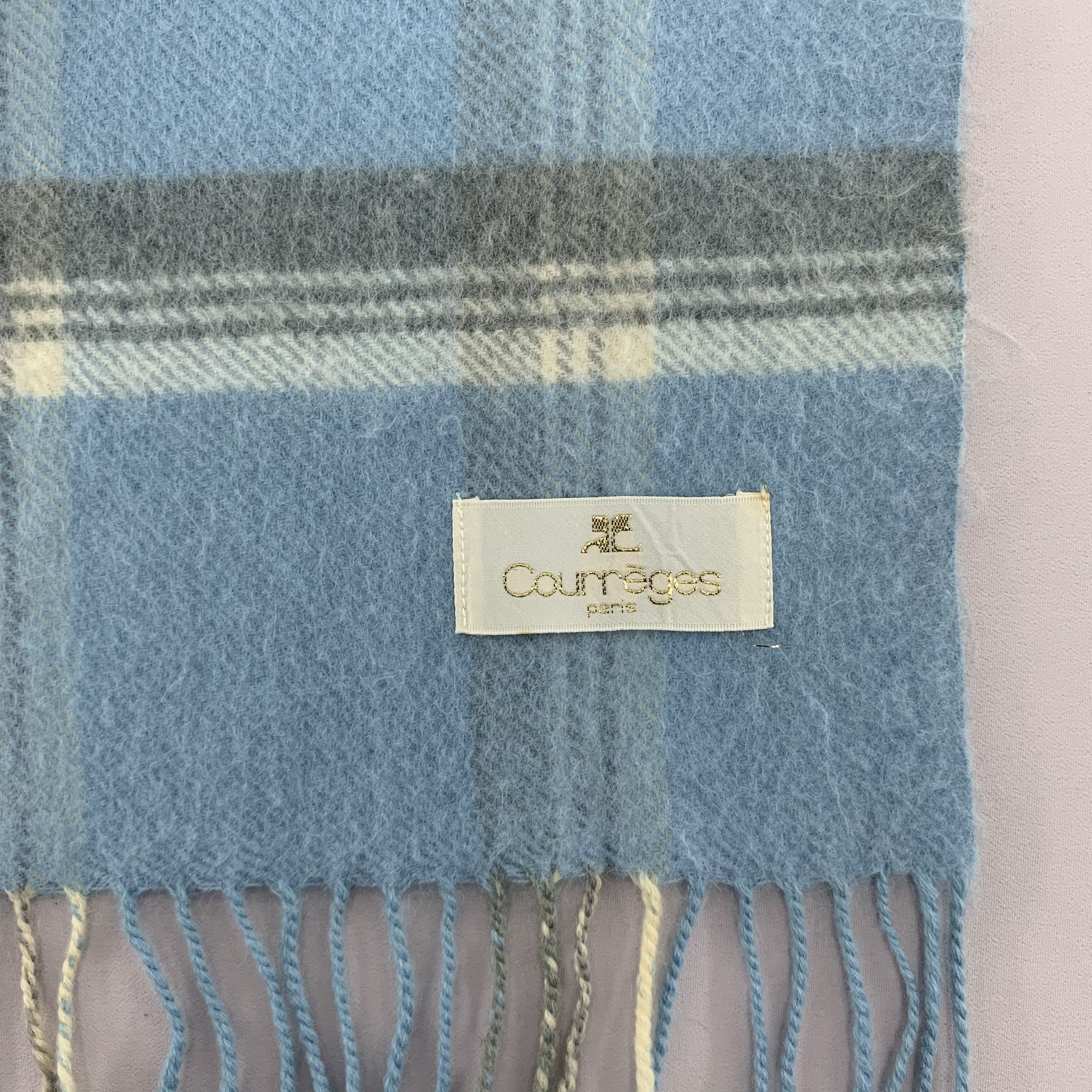 Courreges Courreges Scarf Wool Muffler Neck Wrap BL5094 Size ONE SIZE - 5 Thumbnail
