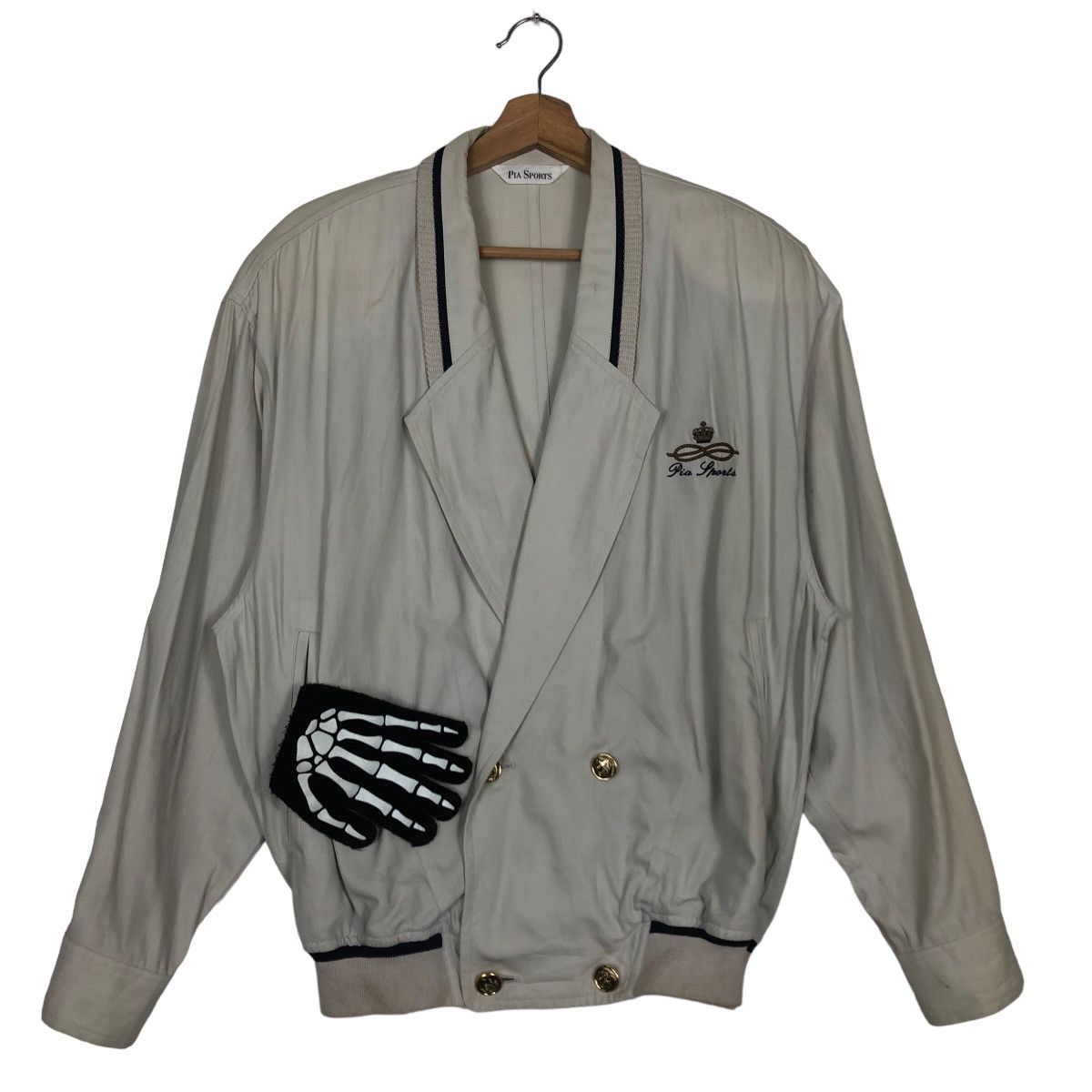 Japanese Brand 🔥90’s Vintage Cardigan Bomber Jacket Pia Sport Japan Size US M / EU 48-50 / 2 - 2 Thumbnail