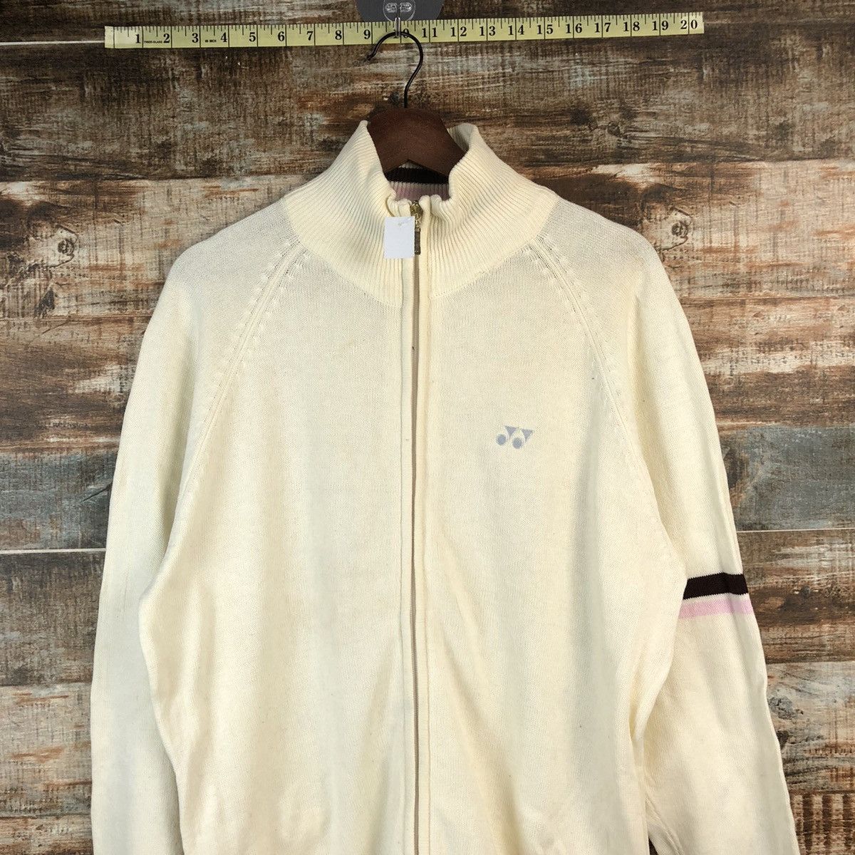 Vintage DL Yonex japan vintage White Knitwear #C751 Size US M / EU 48-50 / 2 - 2 Thumbnail