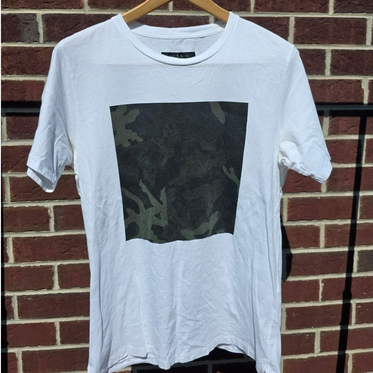 Rag & Bone Rag & Bone Leg Camo Box Logo T-Shirt Size US S / EU 44-46 / 1 - 1 Thumbnail