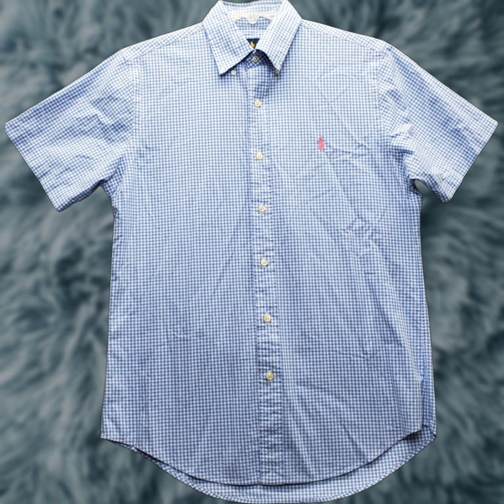 Ralph Lauren Ralph Lauren Golf Shirt Mens S Multicolor Gingham Short Sleeve Pony Logo Button-Down Shirt Men S GlyFull Size US S / EU 44-46 / 1 - 1 Thumbnail