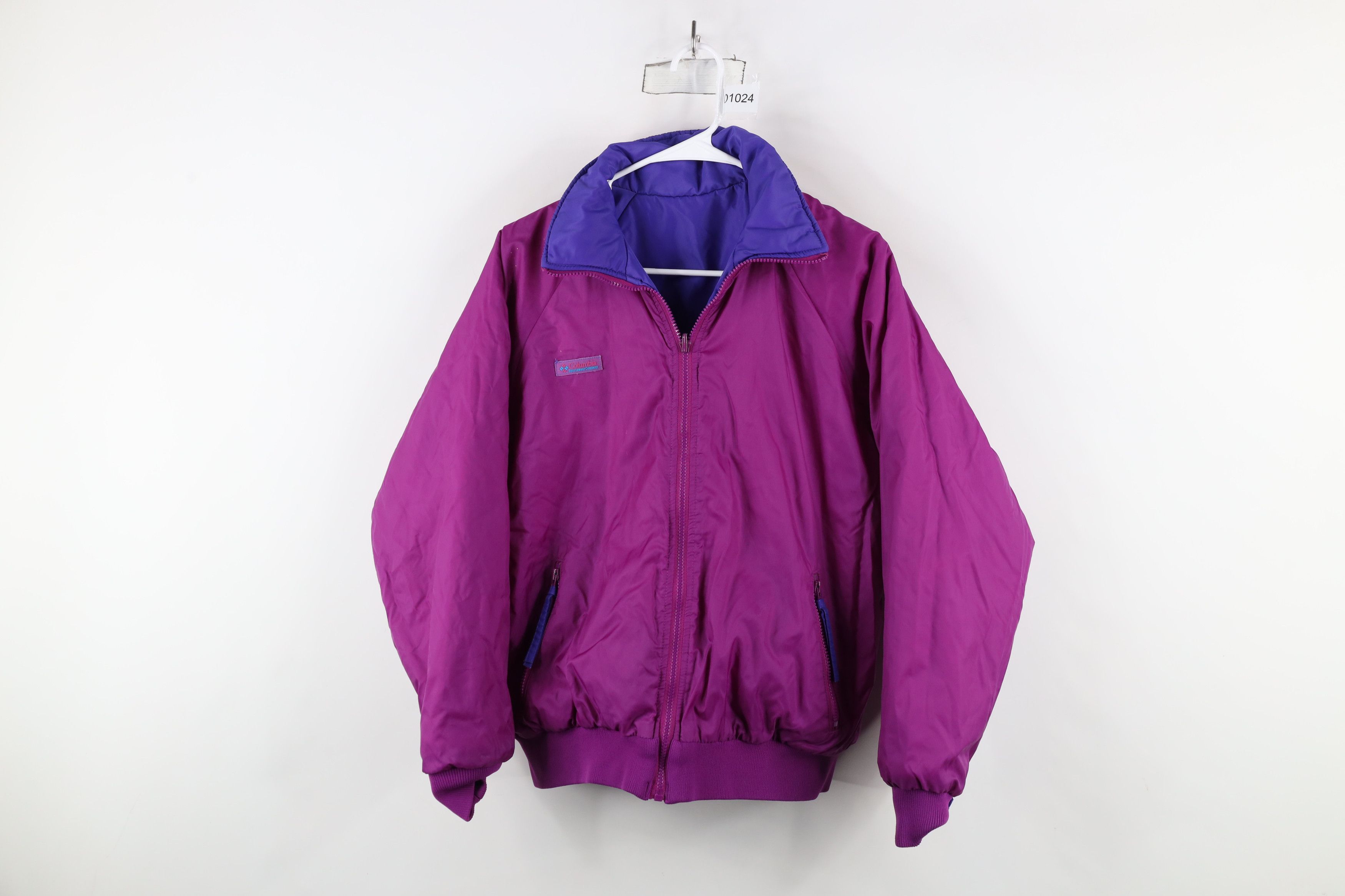 Columbia × Vintage Vintage 90s Columbia Reversible Puffer Bomber Jacket Size L / US 10 / IT 46 - 10 Thumbnail
