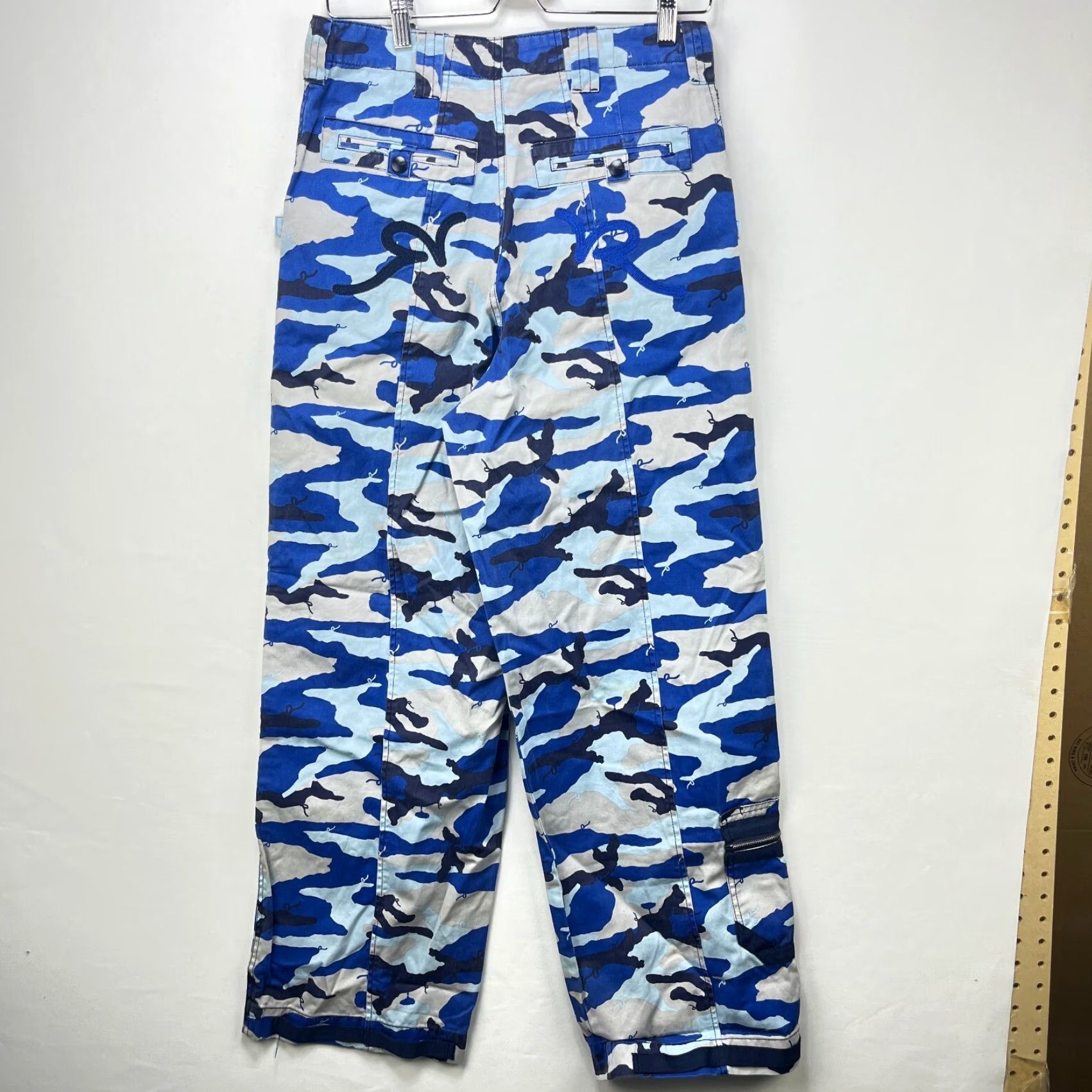 Rocawear VINTAGE Rocawear Blue Camo Baggy Pants Skater waist 30 Cargo Men Size US 30 / EU 46 - 2 Thumbnail