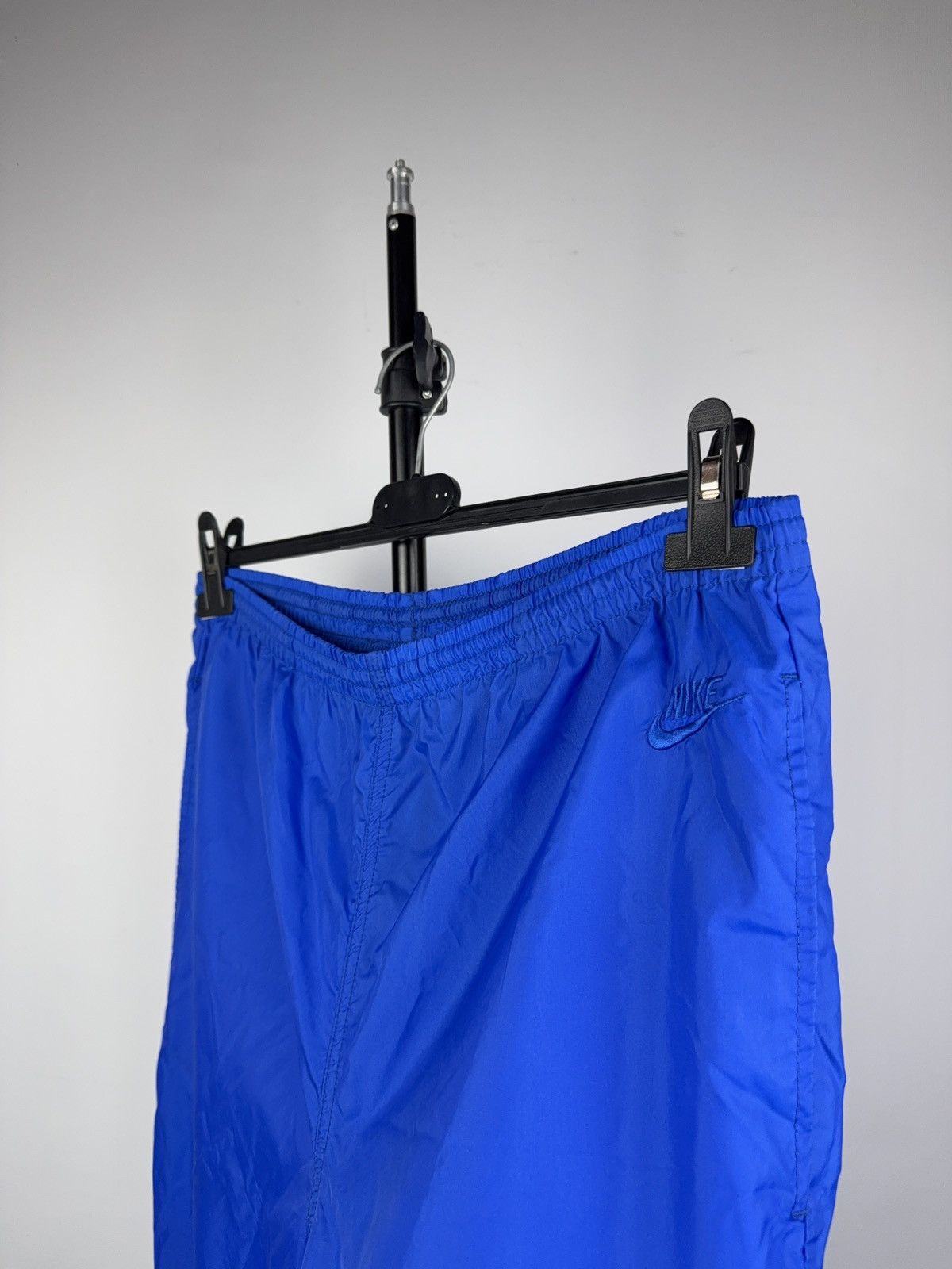 Nike Retro Vintage Nike 80s Blue Nylon Windbreaker Pants S Size US 31 - 2 Thumbnail