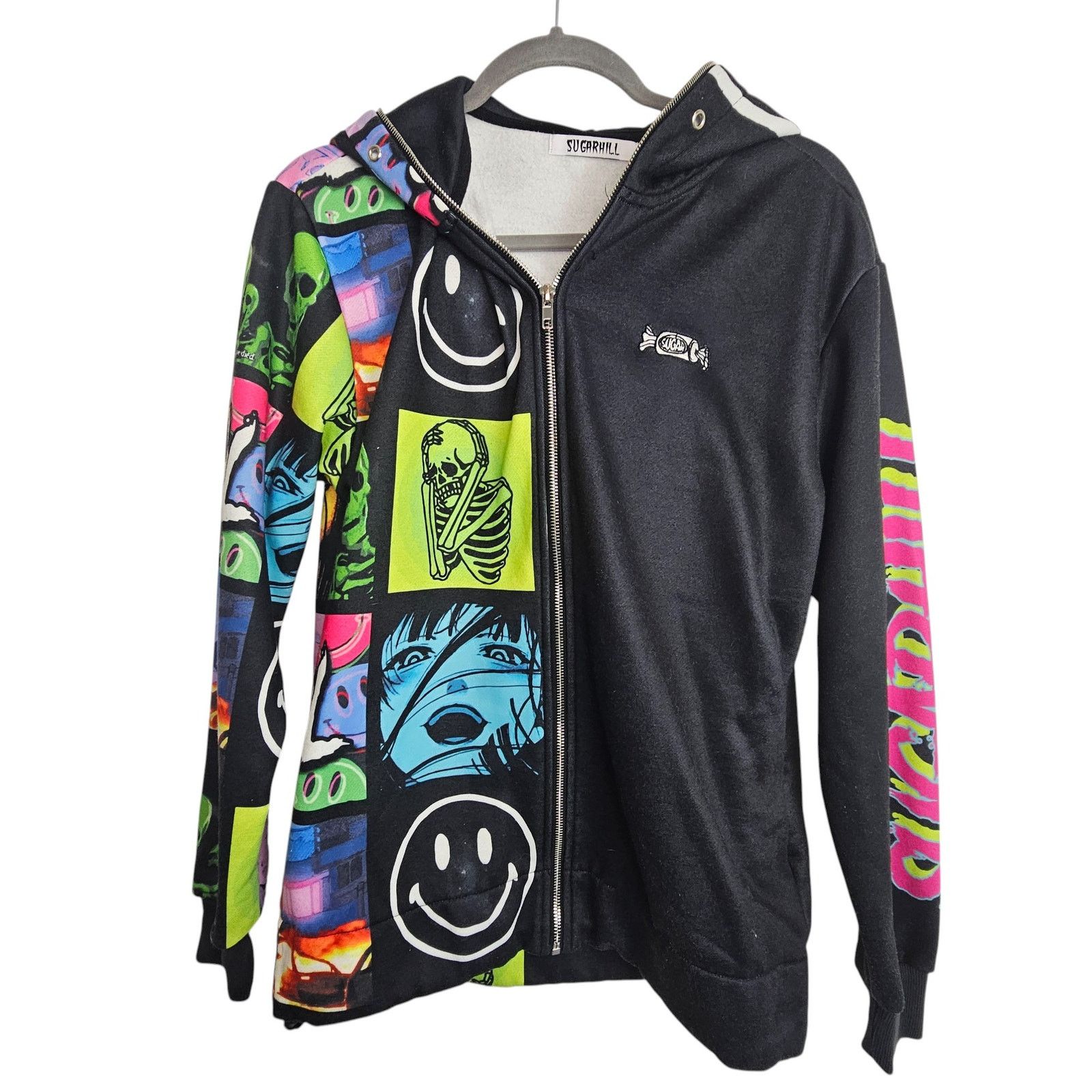 Sugar Sugarhill Mens Daydreams Hoodie Full Zip Size S Graphic Size US S / EU 44-46 / 1 - 2 Thumbnail