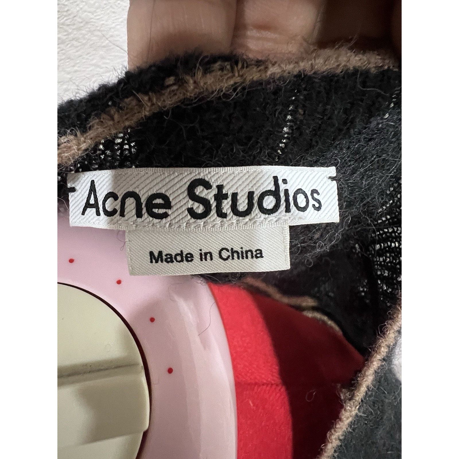 Acne Studios Acne StudiosBlack and Brown Striped ScoopNeck Crewneck Size M / US 6-8 / IT 42-44 - 2 Thumbnail