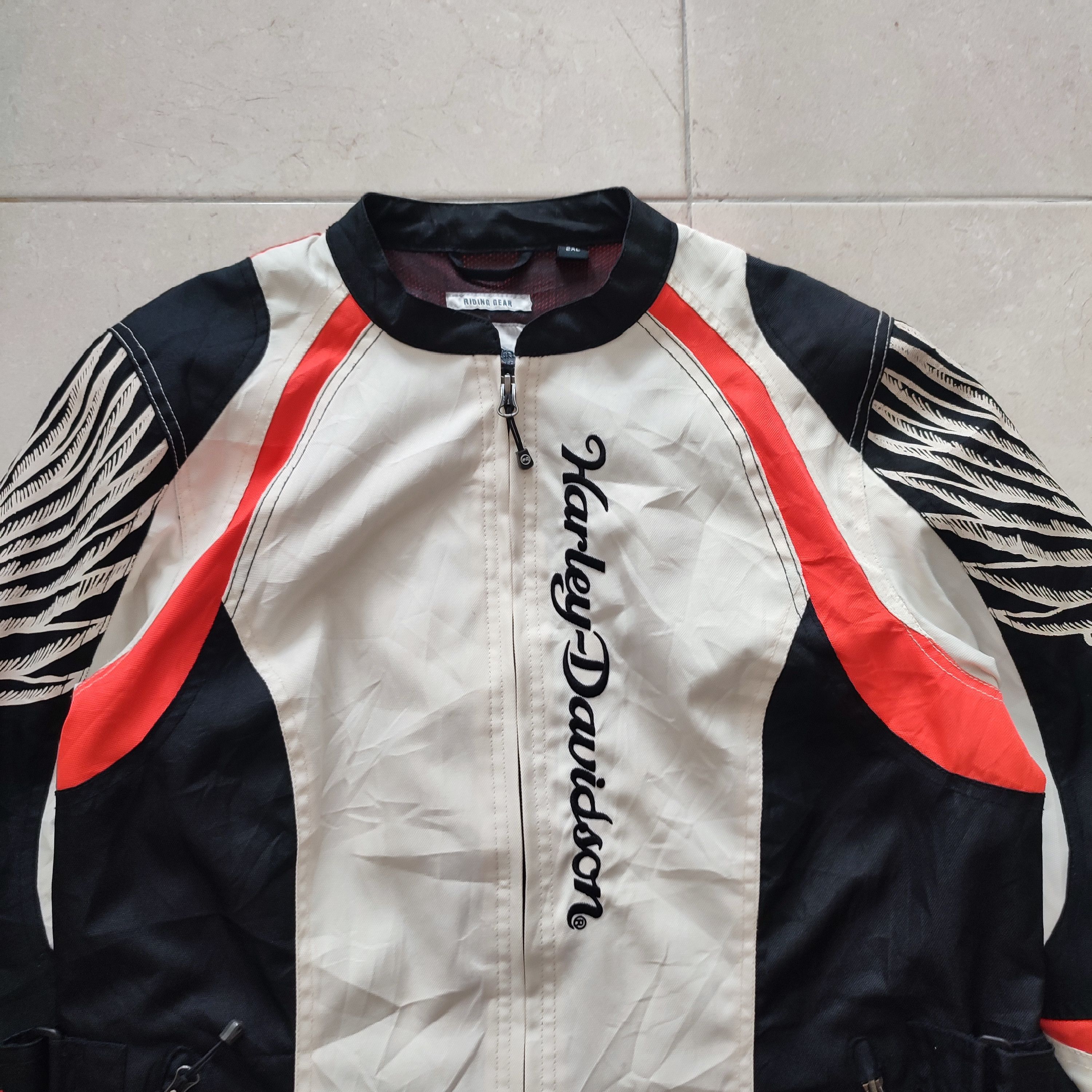 Harley Davidson × NASCAR 🔥STEALS🔥Very Rare Harley Davidson Wing Rider Jacket Size US L / EU 52-54 / 3 - 3 Thumbnail