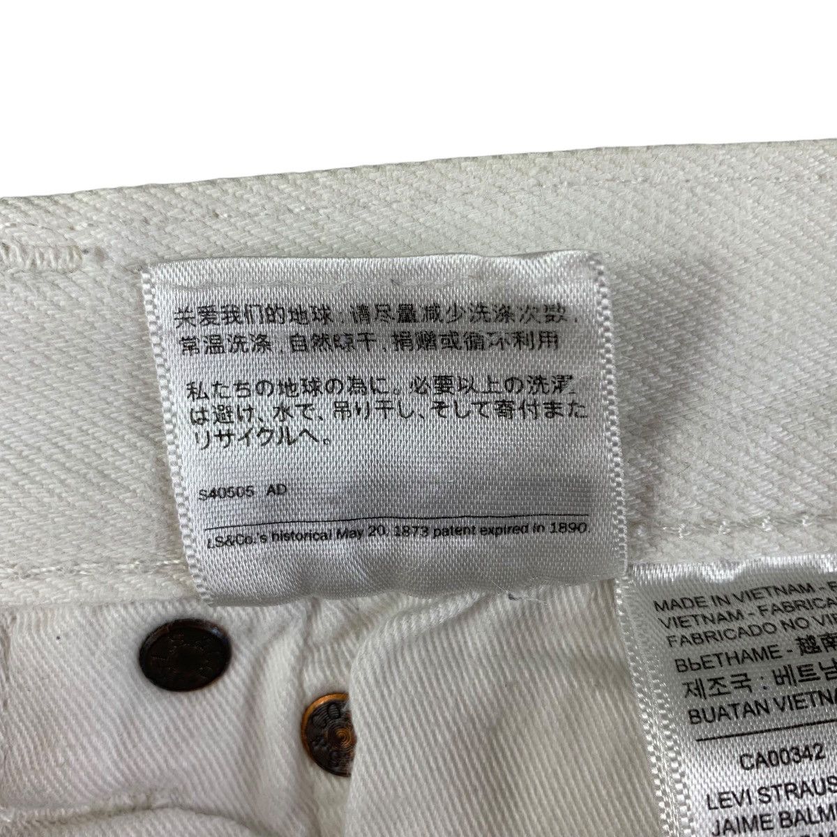Levi's × Vintage Vintage LEVI’S lot 501 white colour jeans Size US 32 / EU 48 - 18 Thumbnail