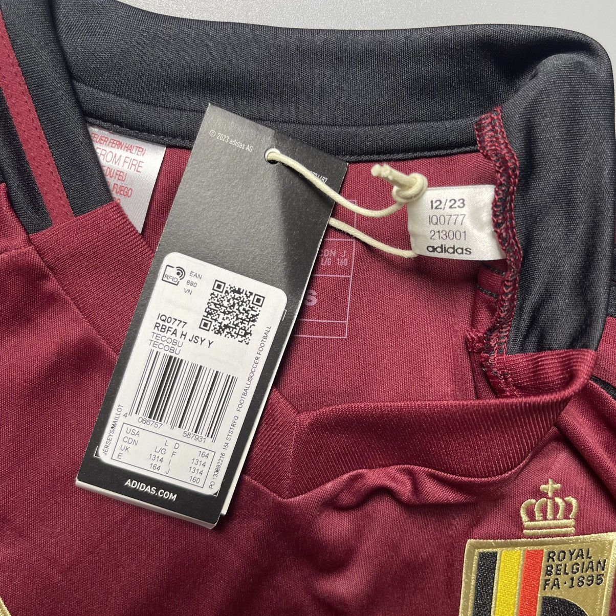 Vintage 13-14 Y BELGIUM ADIDAS 2024 EURO SOCCER JERSEY #7 DE BRUYNE Size US XXS / EU 40 - 7 Thumbnail
