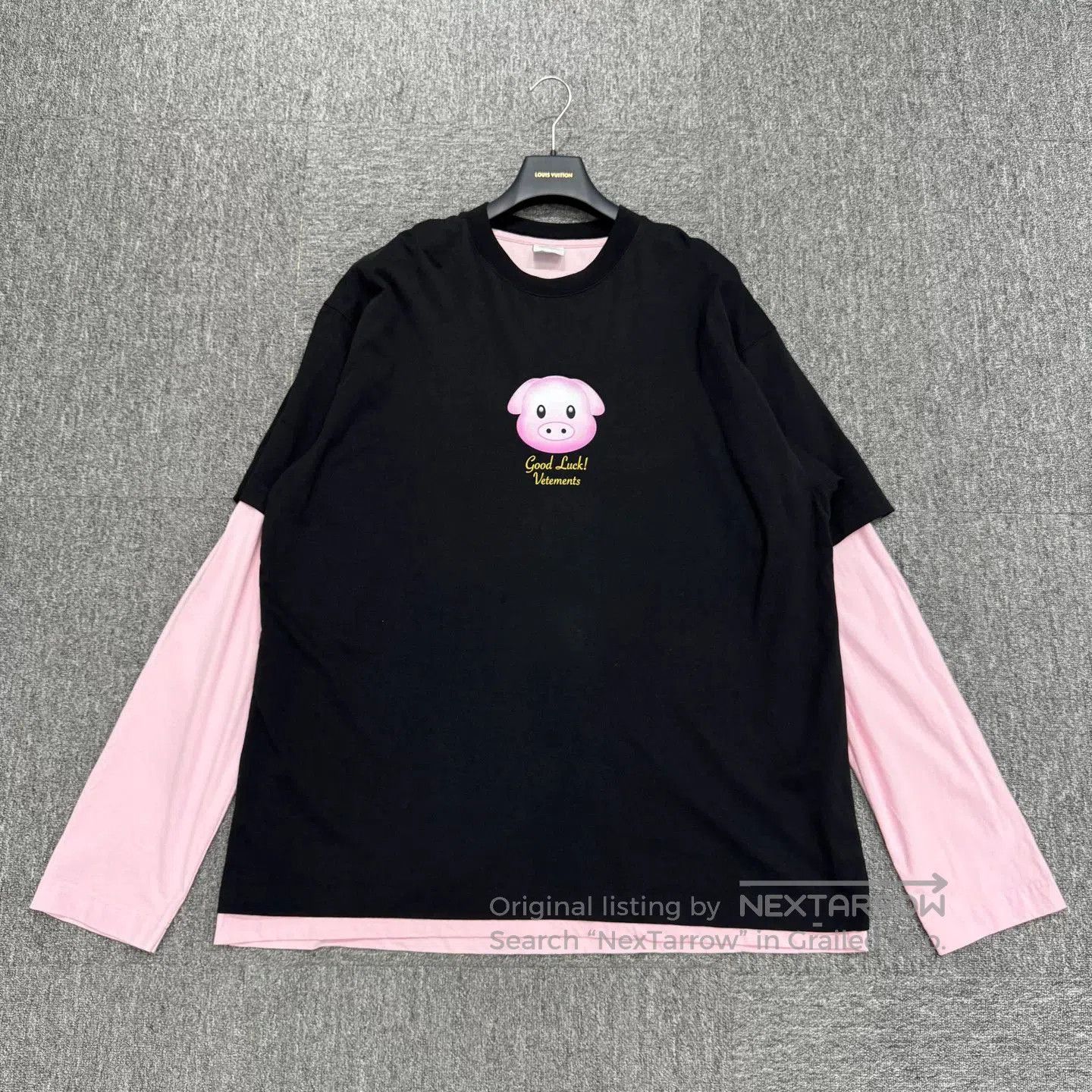 Vetements Vetements Pink Pig Layered Long Sleeve Top. Size US XS / EU 42 / 0 - 1 Thumbnail