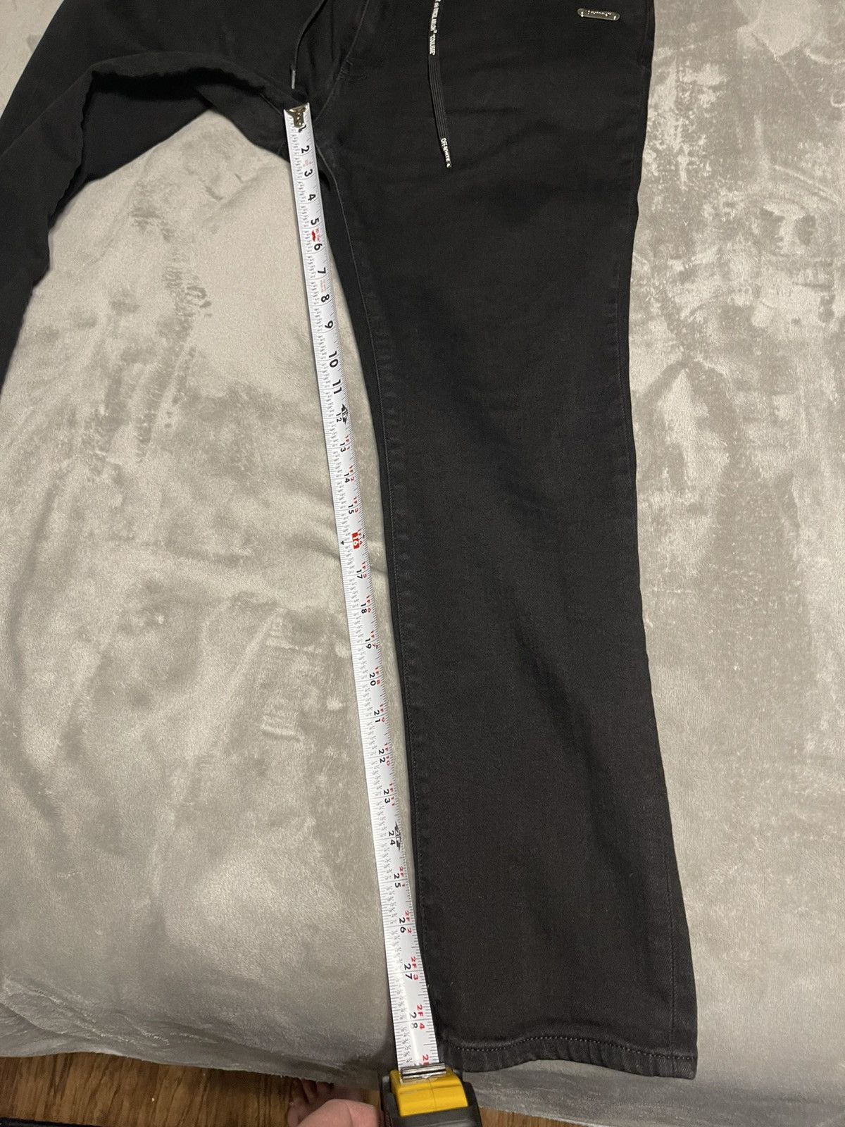 Off-White × Virgil Abloh OFF-WHITE C/O VIRGIL ABLOH RARE BLACK DENIM JEANS SIZE 38X30 Size US 38 / EU 54 - 10 Thumbnail
