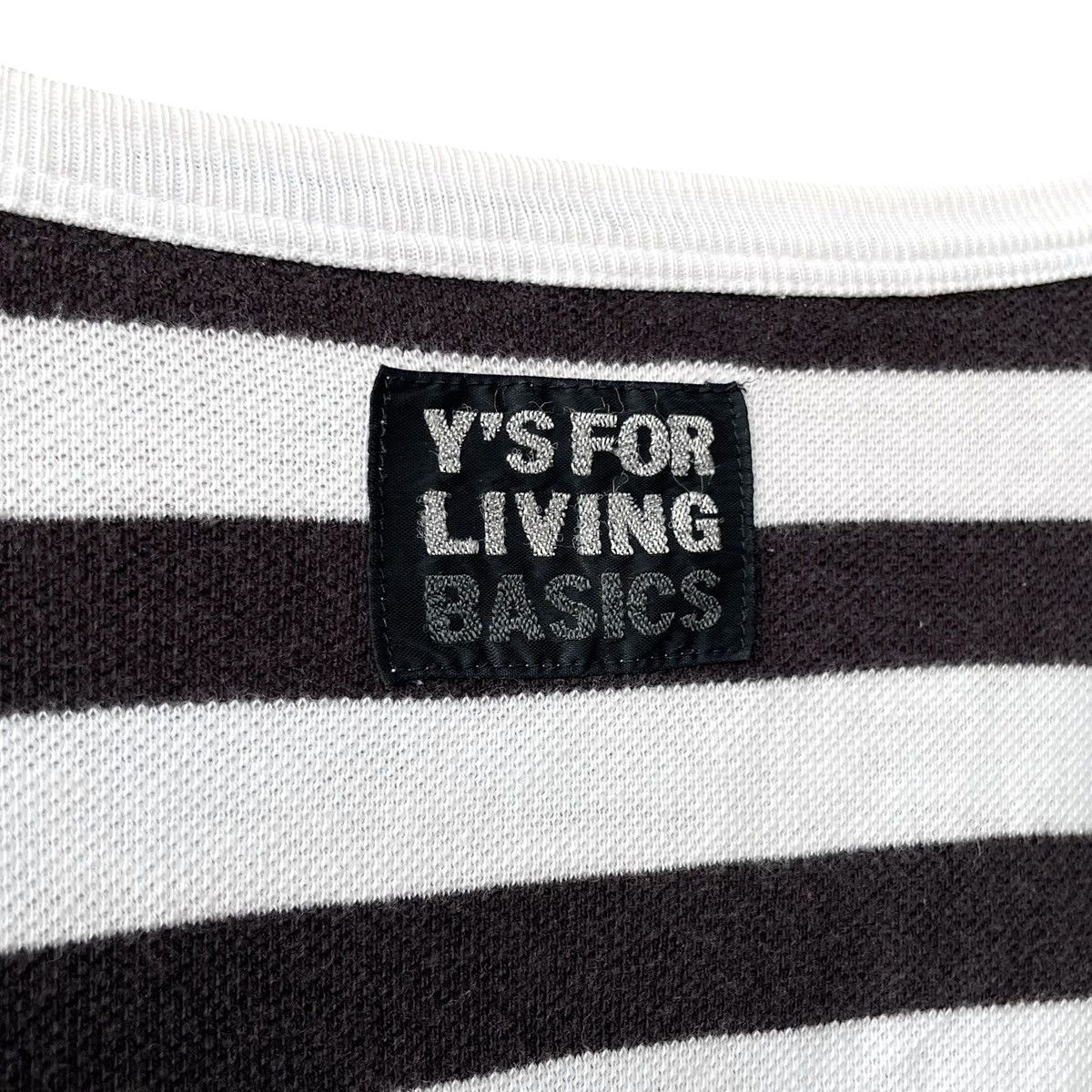 Yohji Yamamoto Yohji Yamamoto Y’s For Living Casual Loose Fit Border Tee Size US L / EU 52-54 / 3 - 6 Thumbnail