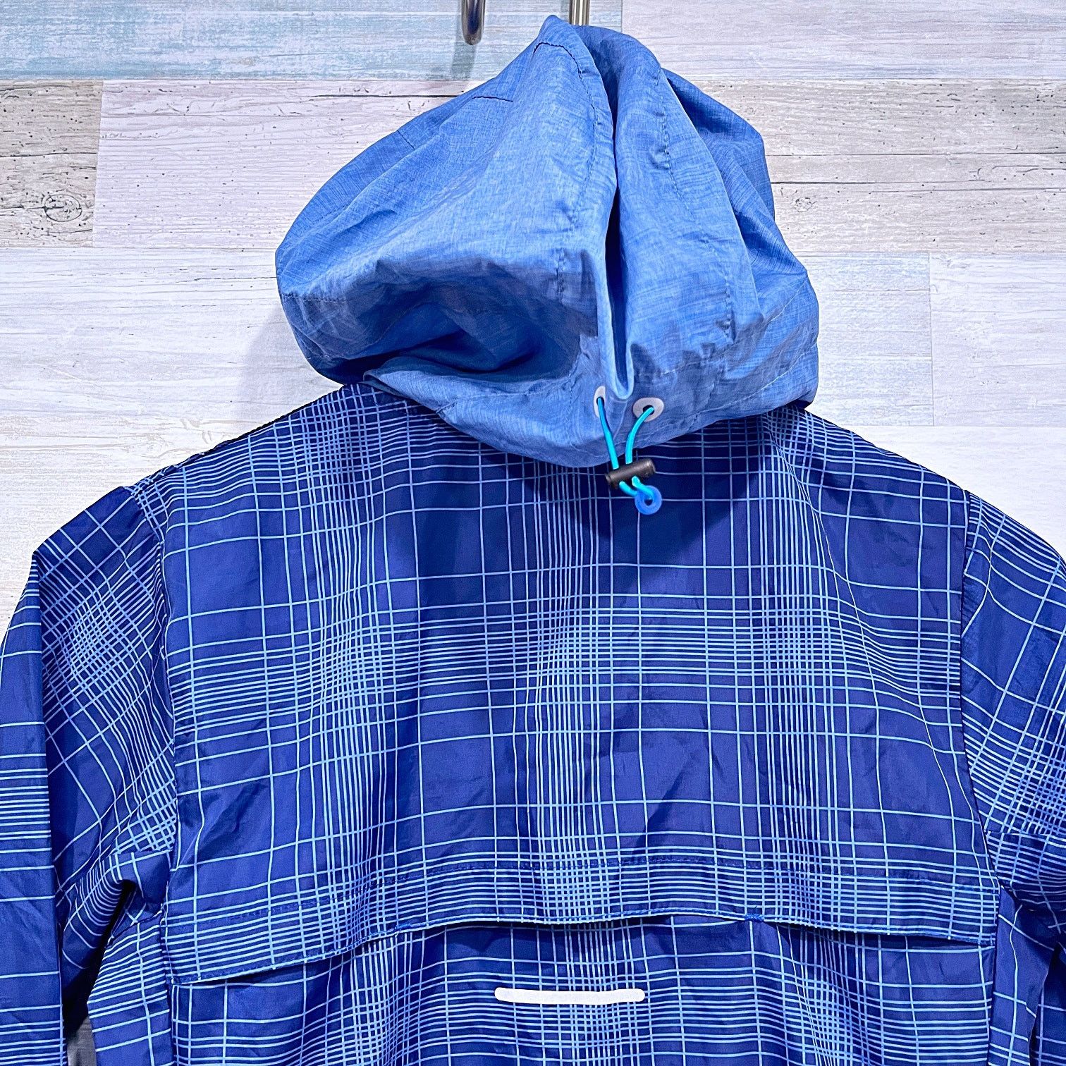 Nike Nike Phenom Vapor Plaid Running Jacket Blue Hooded Womens XS Size XS / US 0-2 / IT 36-38 - 4 Thumbnail