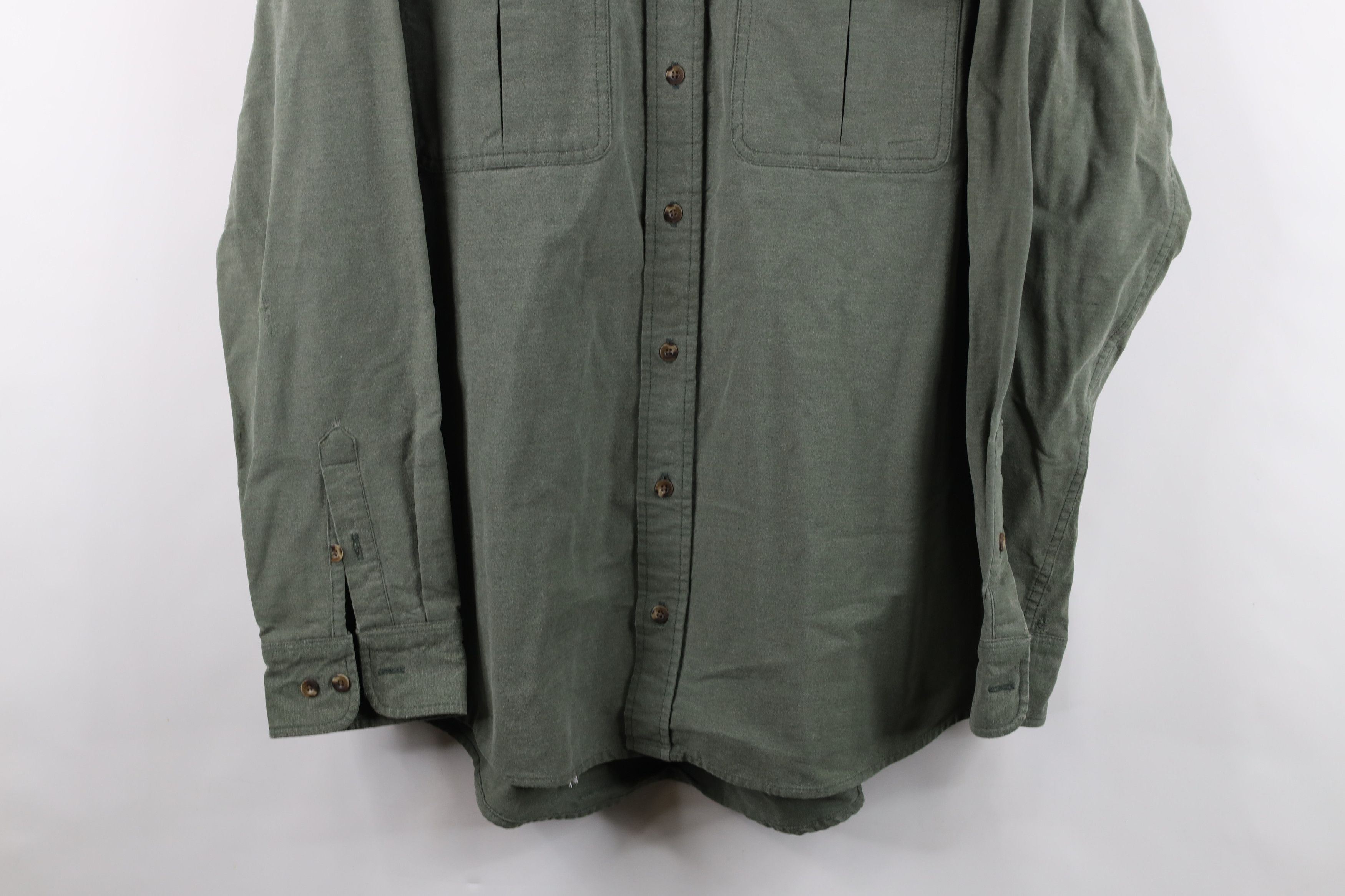 Cabelas Vintage 90s Cabelas Cloth Collared Button Shirt Green Size US XL / EU 56 / 4 - 3 Thumbnail