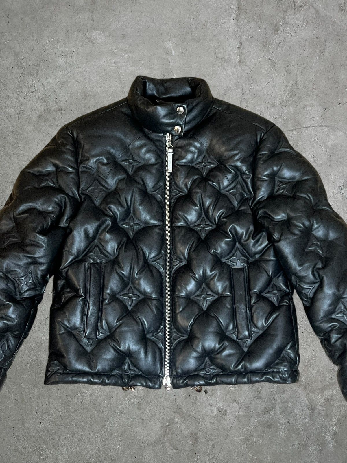 Louis Vuitton Louis Vuitton Embossed Monogram Leather Jacket Size US S / EU 44-46 / 1 - 8 Thumbnail