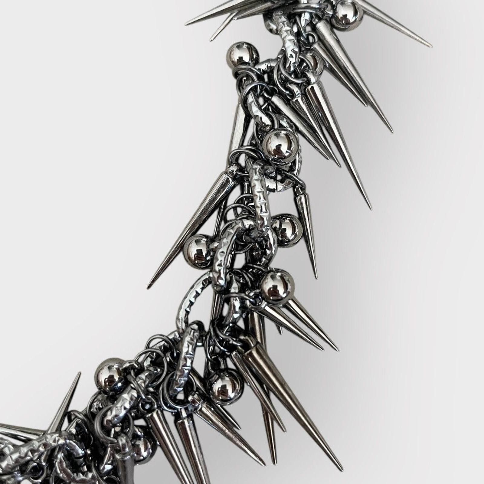 Jewelry Y2K Punk Spikes Wallet Keychain Size ONE SIZE - 5 Thumbnail
