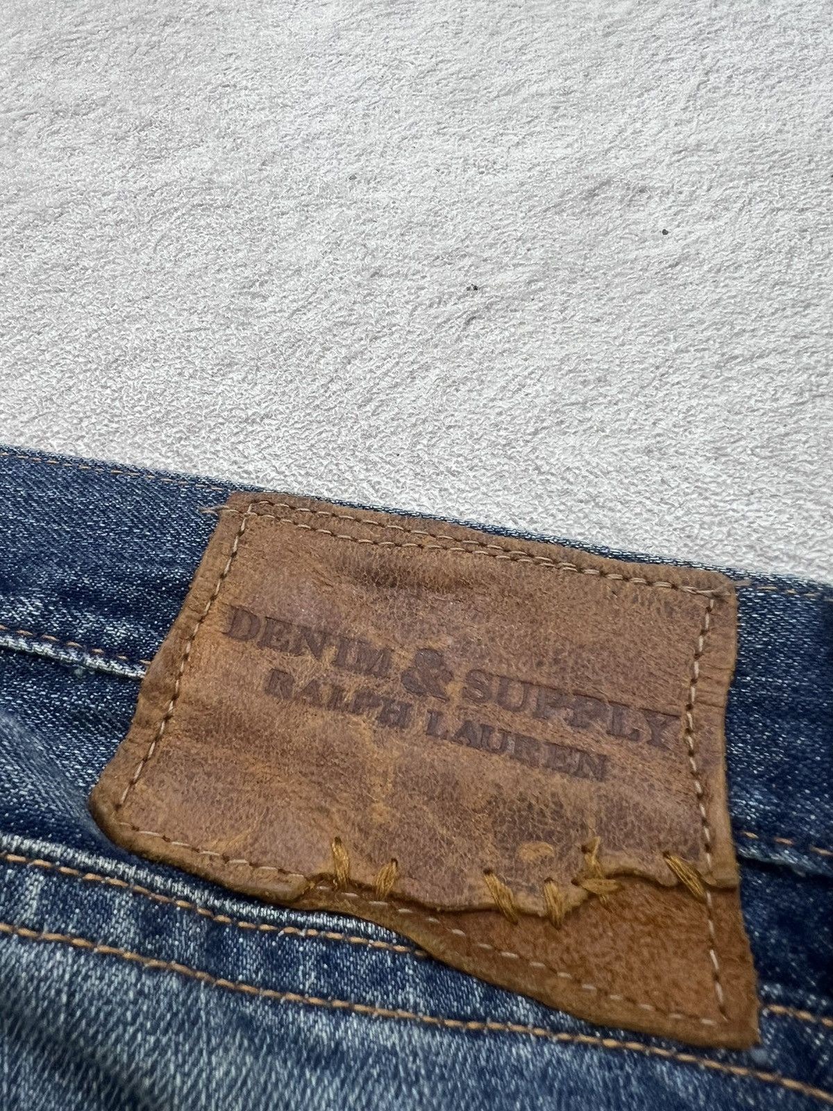 Kapital 2000s Archival Rrl Ralph Lauren Ripped Wash Jeans y2k Ifsix Size US 35 - 7 Thumbnail