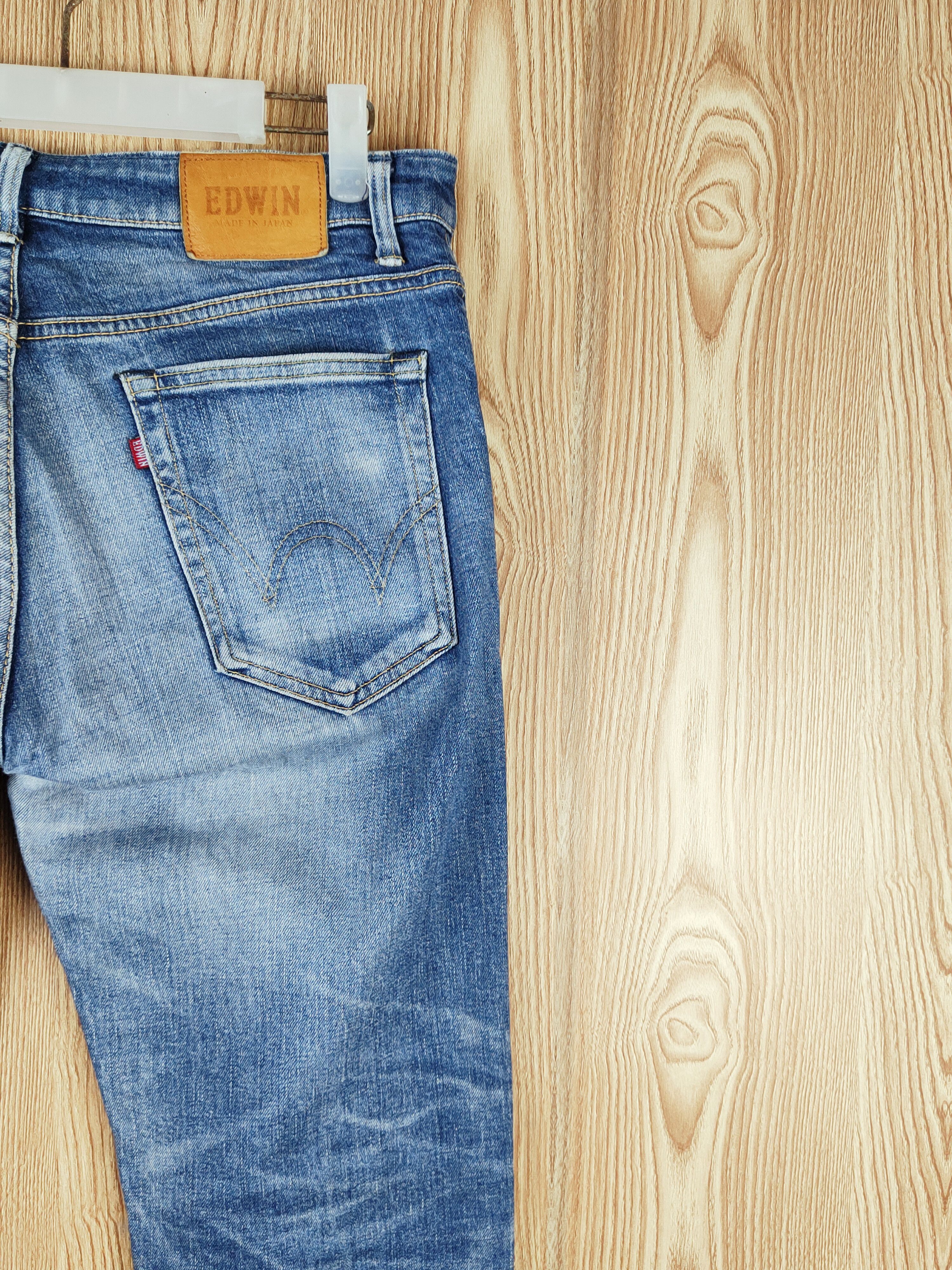 Edwin Edwin Blue Distressed Ripped Jeans #S2680 Size US 31 - 12 Thumbnail
