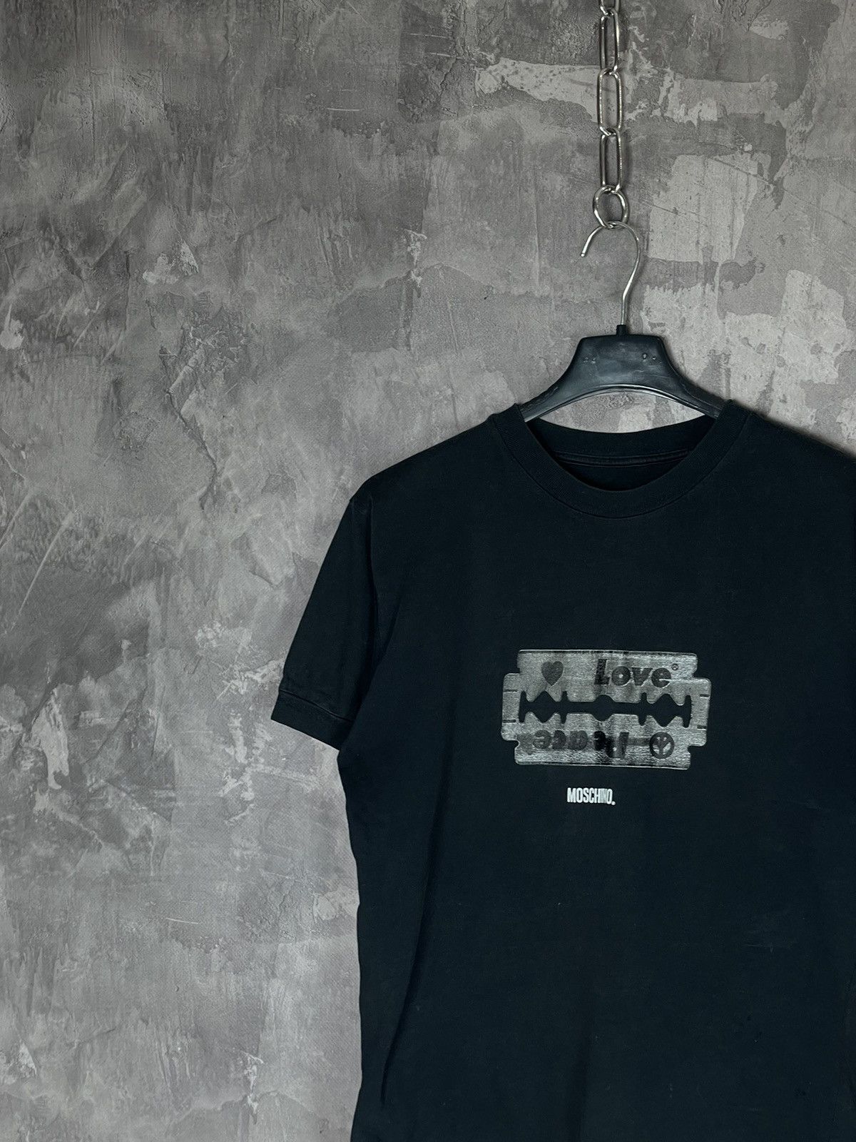 Moschino × Vintage Moschino Vintage 90s “Blade” Y2K T shirt Size L / US 10 / IT 46 - 4 Thumbnail