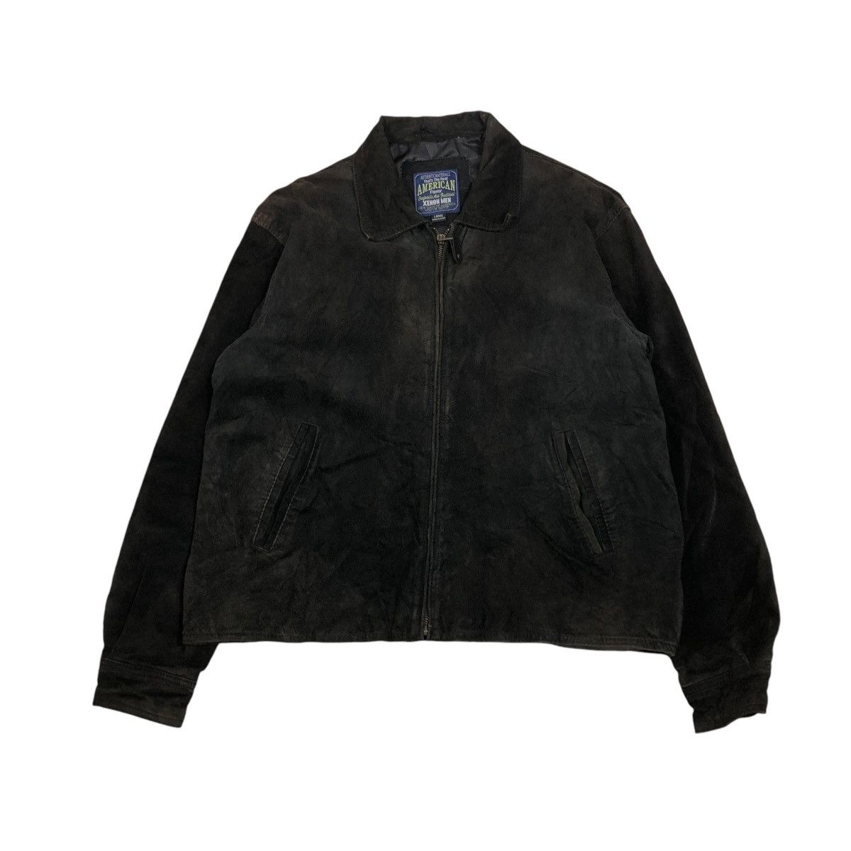 Japanese Brand 🔥VINTAGE GENUINE LEATHER JACKET XENON MEN ISSEY MIYAKE Size US L / EU 52-54 / 3 - 1 Thumbnail