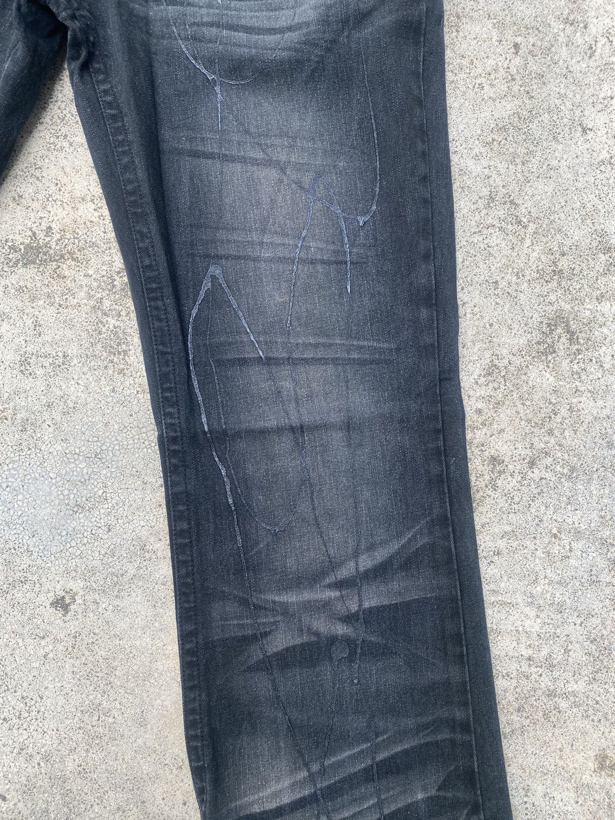 If Six Was Nine × Japanese Brand × Tornado Mart Flare Jeans Xfrm Clawmark Wax Studded Bootcut Size US 34 / EU 50 - 6 Thumbnail