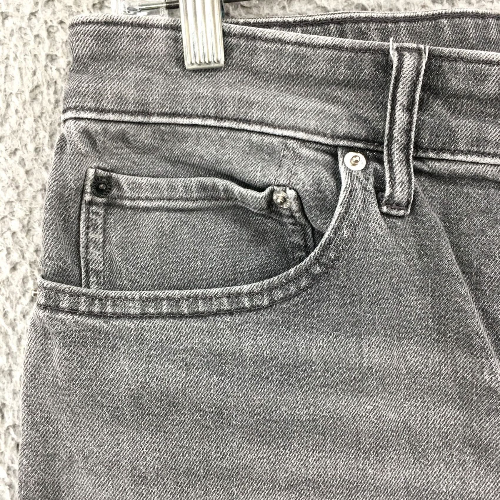 Calvin Klein Calvin Klein Skinny Jeans Mens 31 Gray Pocket Mid Rise Zip Denim 5-Pocket Regular Jeans Mens 31x29 Size US 31 - 4 Thumbnail