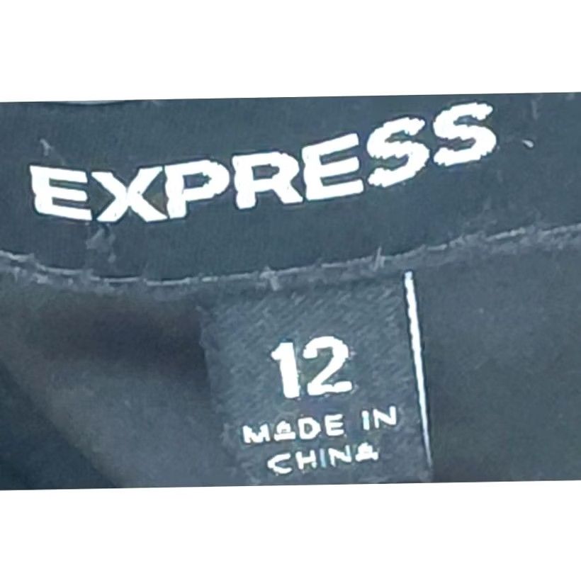 Express EXPRESS Dress Size 12 Black Women Silk Blend Strapless Sleeveless Ruched Solid Size XL / US 12-14 / IT 48-50 - 3 Thumbnail