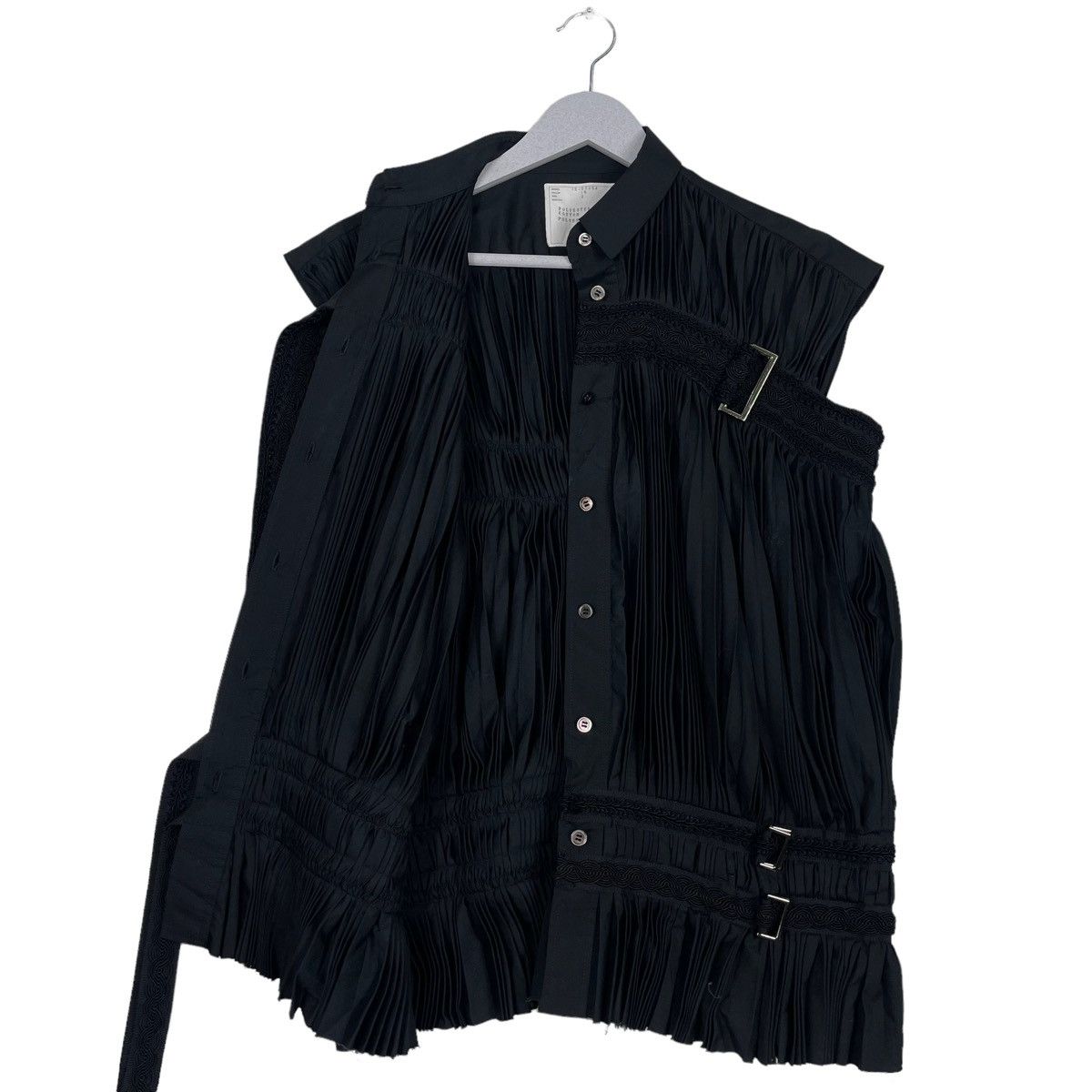 Sacai 💥SS2015 SACAI PLEATED BONDAGE SHIRT TOGA MAME Size M / US 6-8 / IT 42-44 - 12 Thumbnail