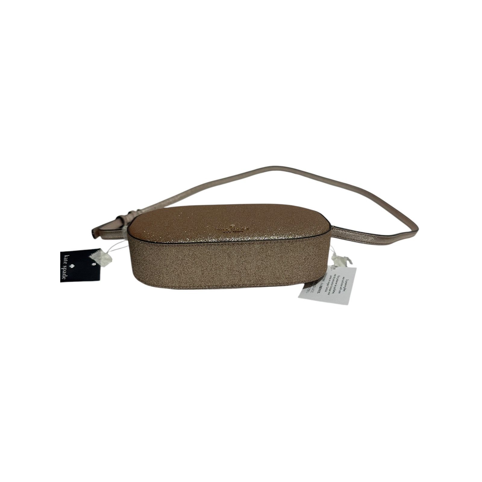 Kate Spade Kate Spade Glimmer Oval Small Camera Bag Gold Glitter Size ONE SIZE - 5 Thumbnail