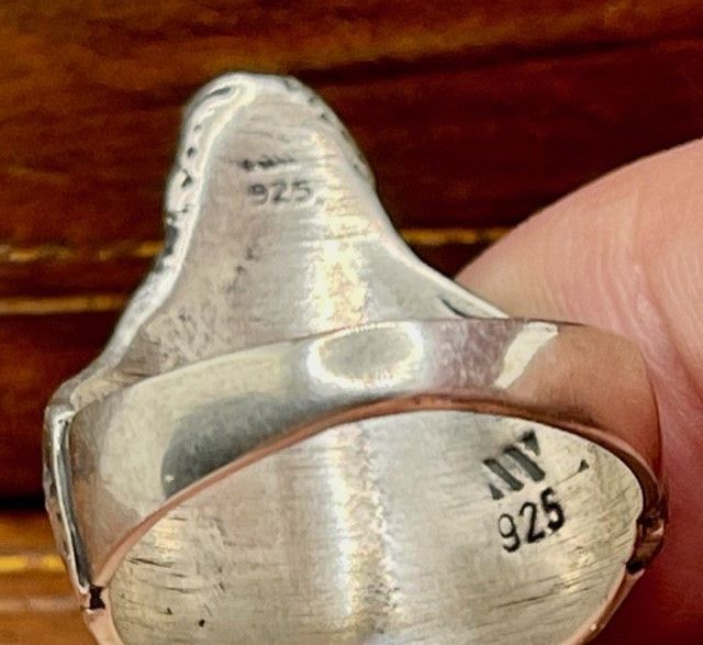 Other MARCHE NOIR Sterling Silver AFRICAN Claw Ring Rare 80s Size ONE SIZE - 6 Thumbnail