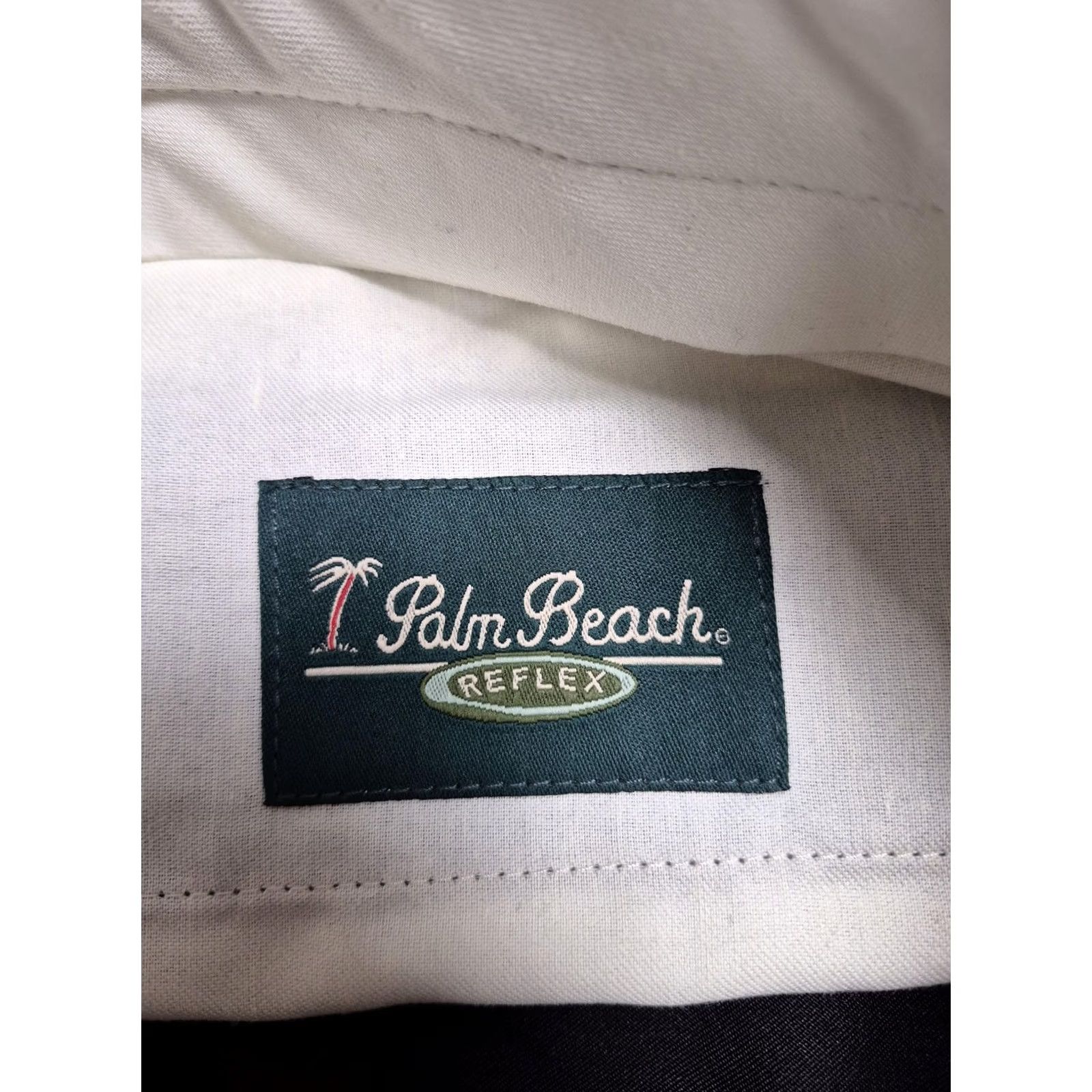 Vintage Palm Beach Reflex Dress Pants Mens 38x36 Black Polyester Pleated Unhemmed NWT Size US 38 / EU 54 - 3 Thumbnail