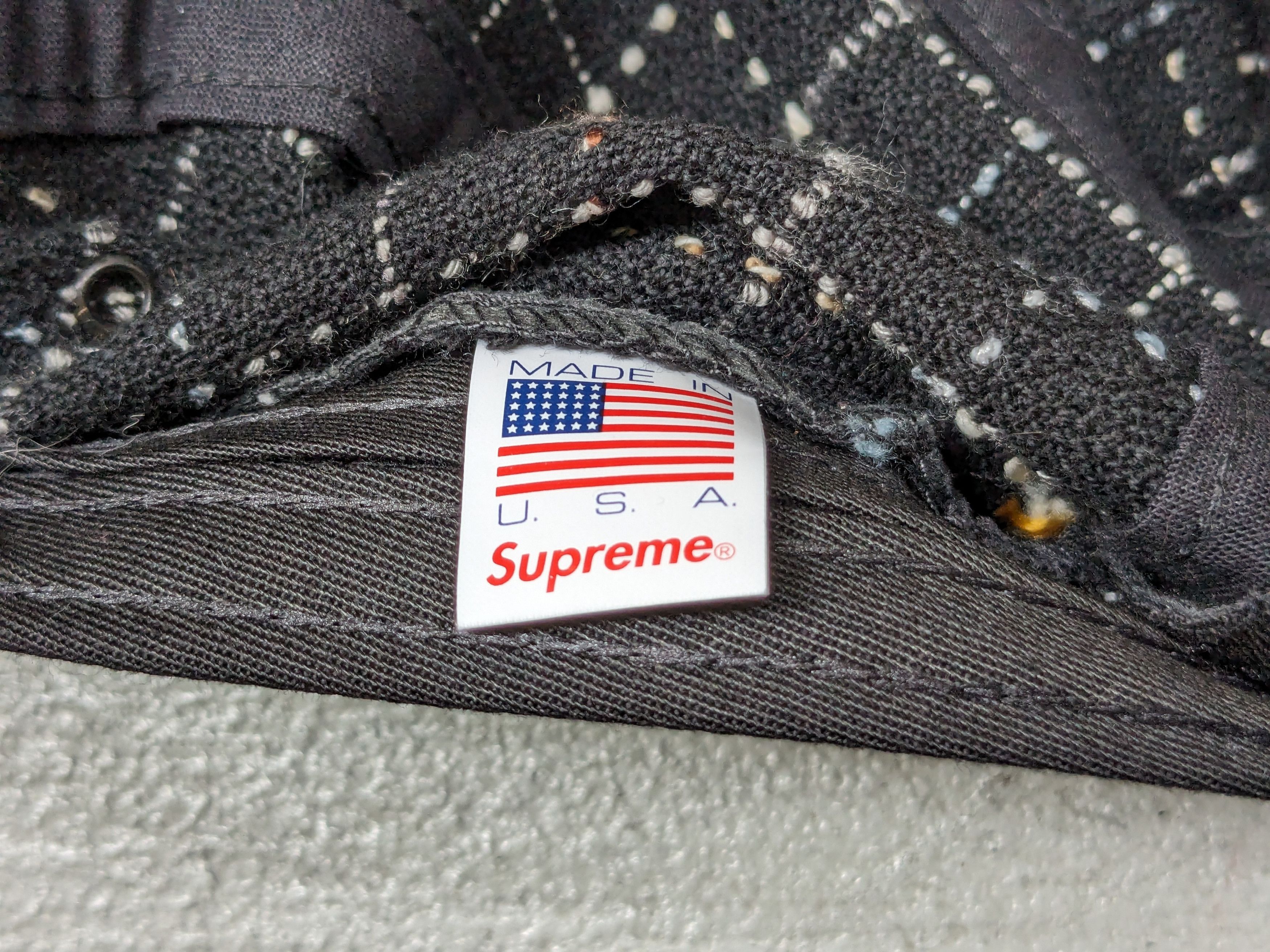 Supreme Supreme Boucle Camp Cap Black White Grid FW18 BOGO Size ONE SIZE - 10 Thumbnail