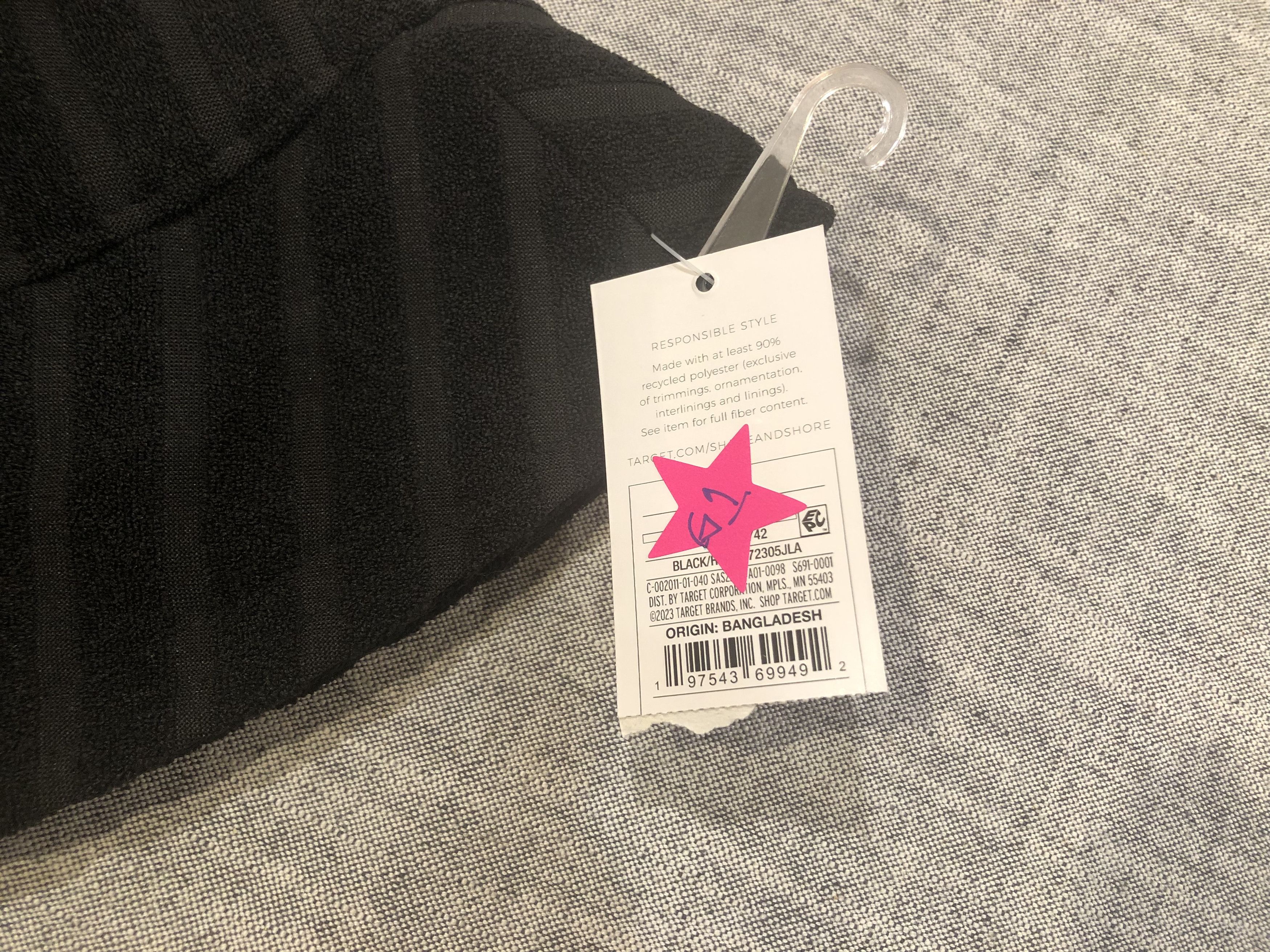 Other Shade & Shore striped black jacquard terry bucket hat Size ONE SIZE - 6 Thumbnail