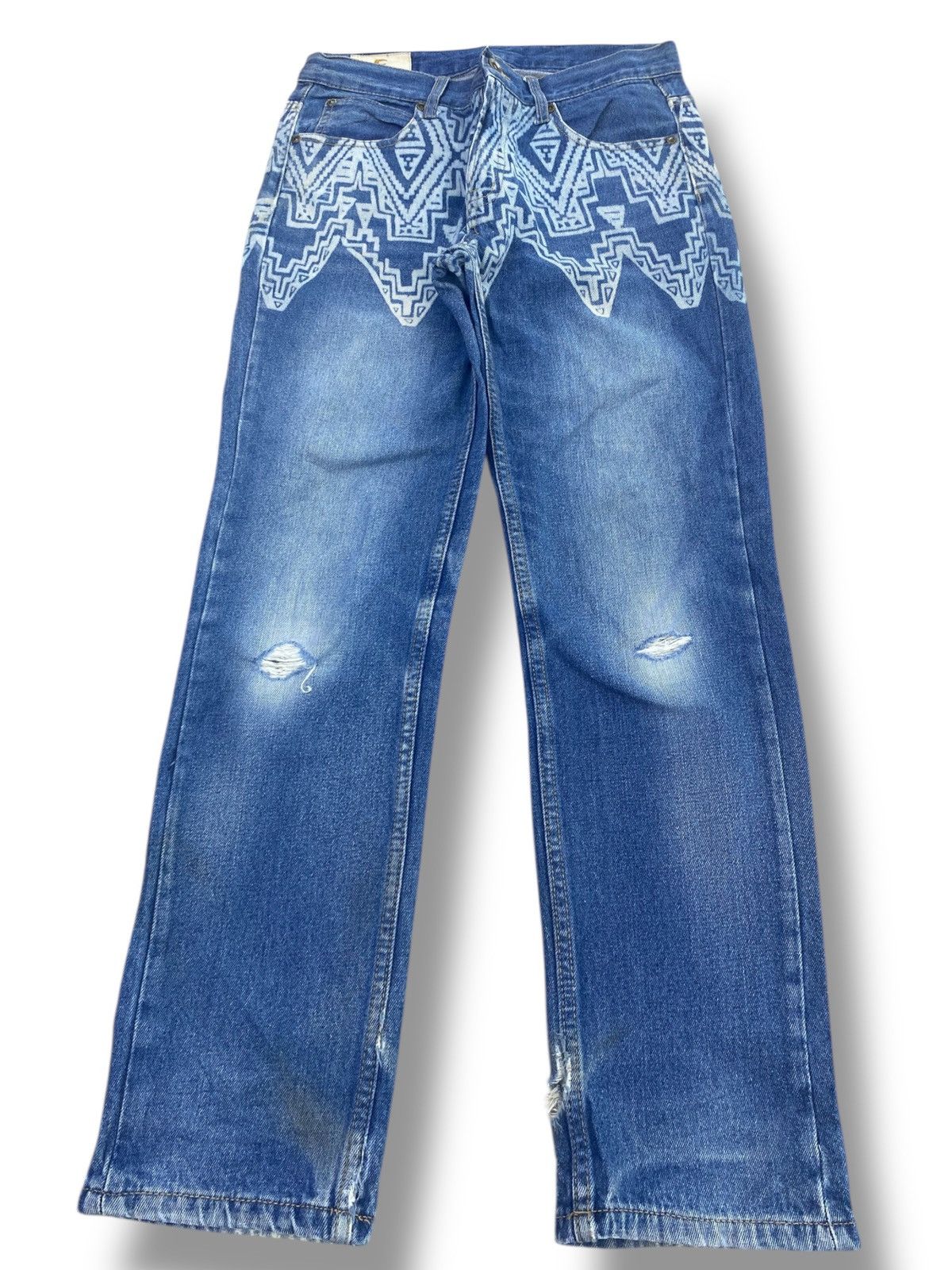 Japanese Brand Japanese Brand Design Art Style Straight Cut Jeans Size US 29 - 1 Thumbnail