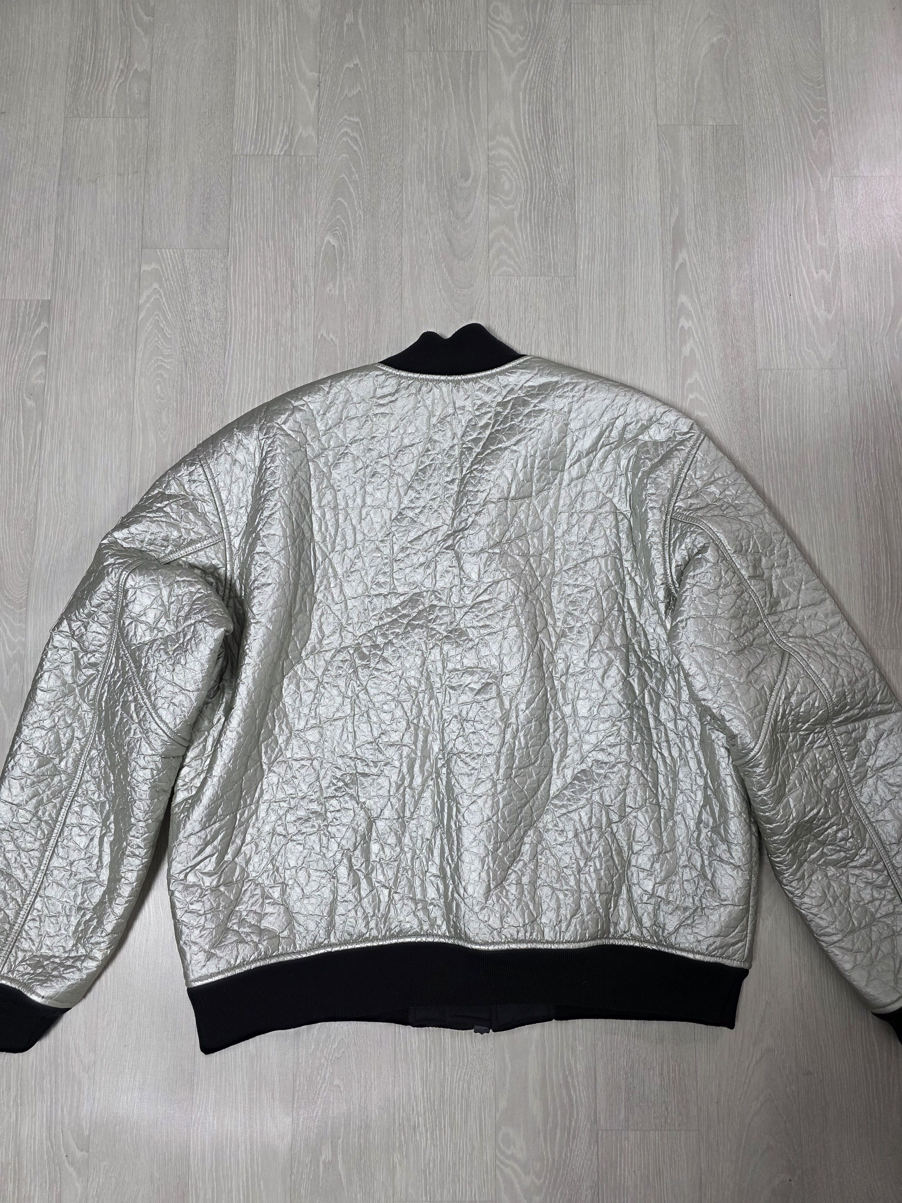 Jordan Brand Nike Air Jordan 23 MA-1 Metallic Silver Bomber Jacket Size US XXL / EU 58 / 5 - 3 Thumbnail