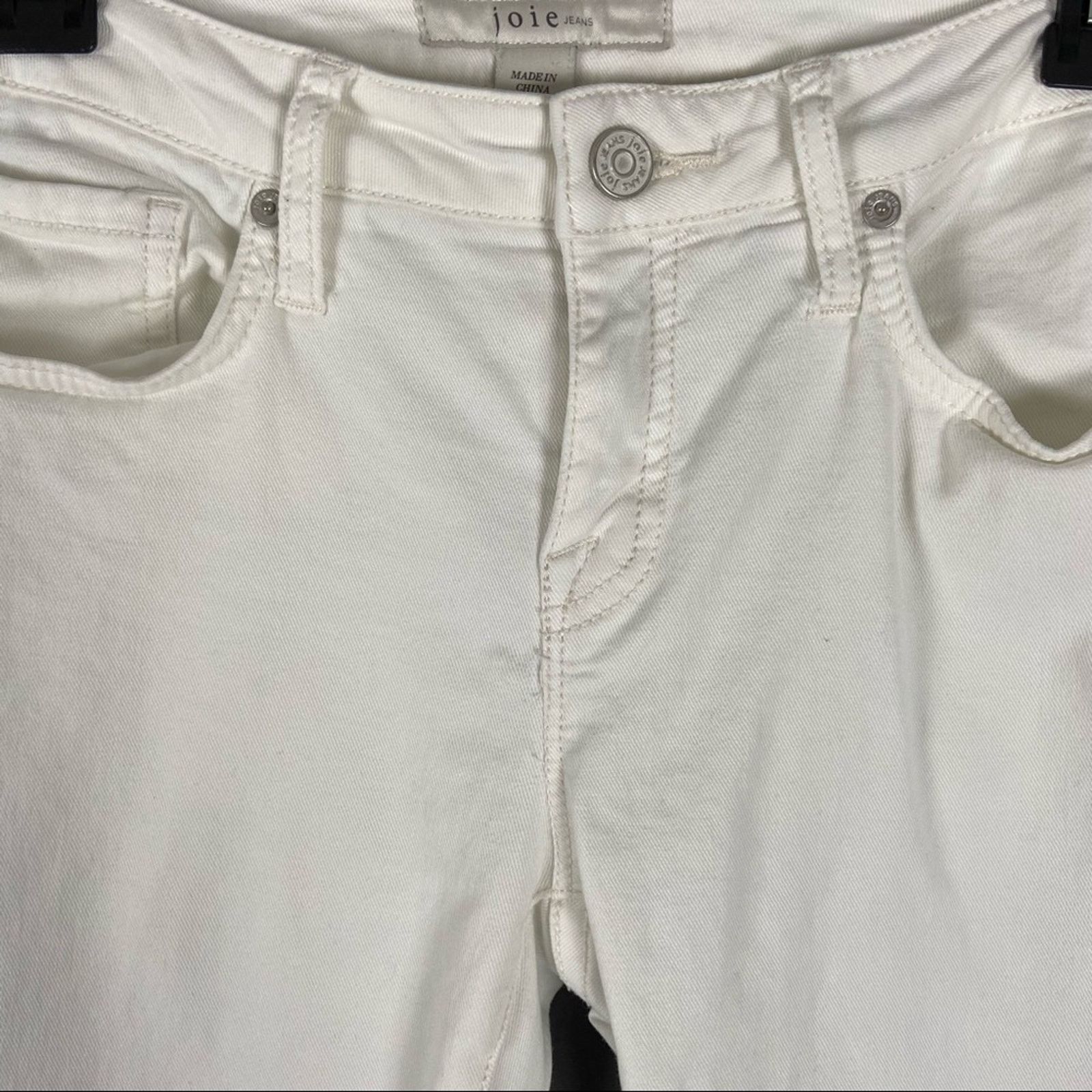 Joie Joie Jeans Women's White Mid Rise Skinny Size 26 Size 26" / US 2 / IT 38 - 10 Thumbnail