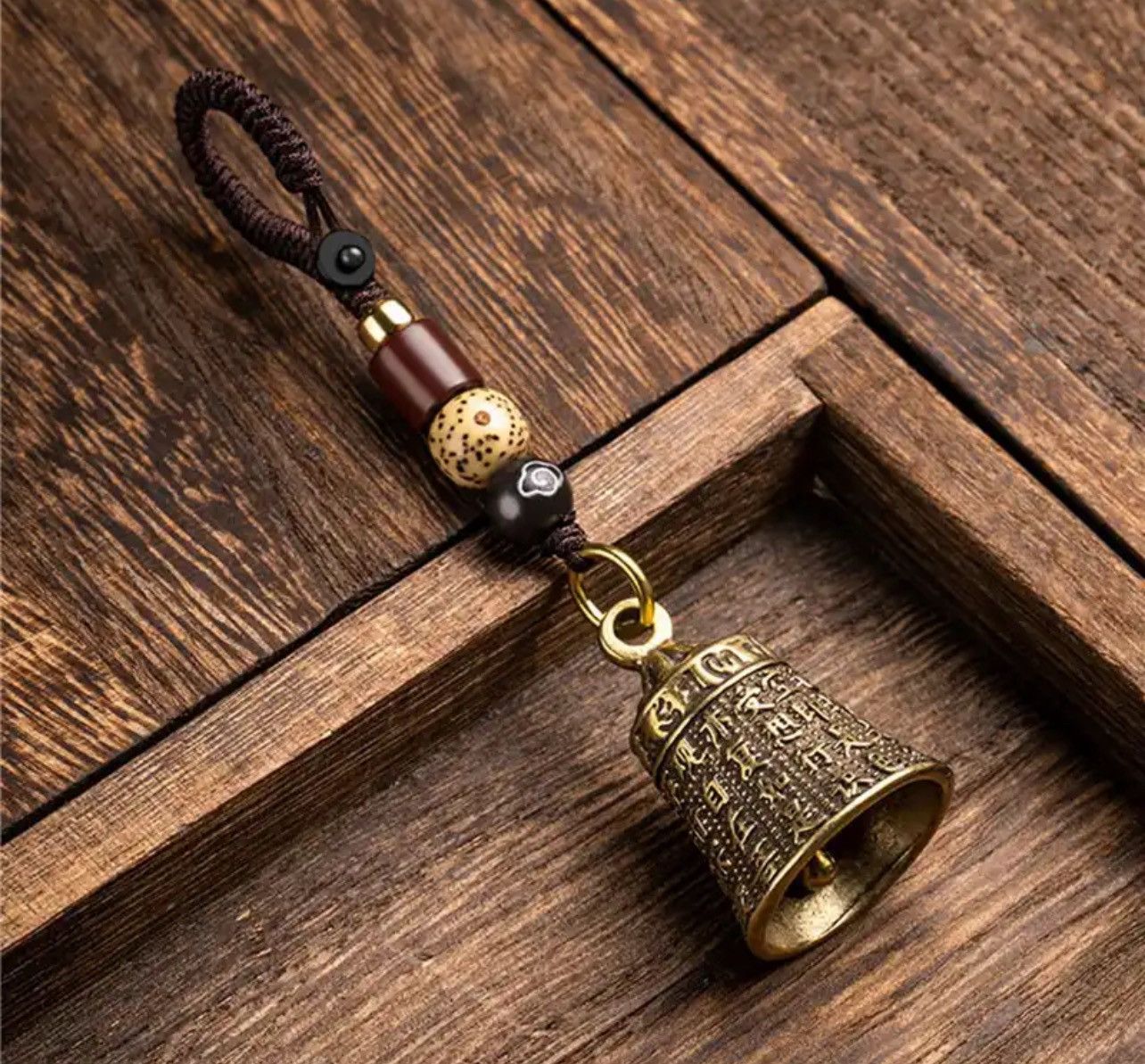 Vintage Vintage Brass Tibetan Bell Keychains Size ONE SIZE - 5 Thumbnail