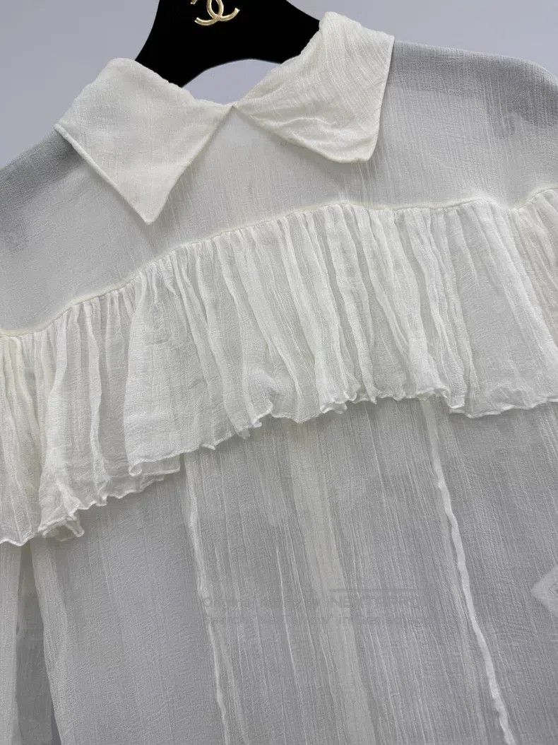 Chanel Chanel High-end handicraft workshop series white ruffle la Size XS / US 0-2 / IT 36-38 - 2 Thumbnail