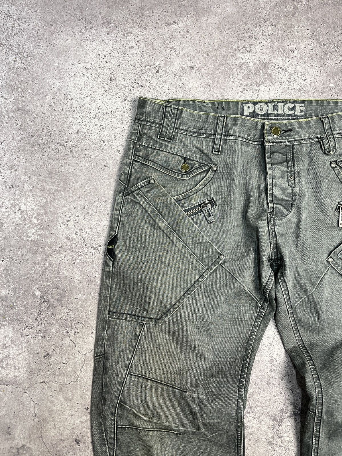 Vintage Vintage Distressed Y2K Police Cargo Jeans Pants Size US 34 / EU 50 - 6 Thumbnail